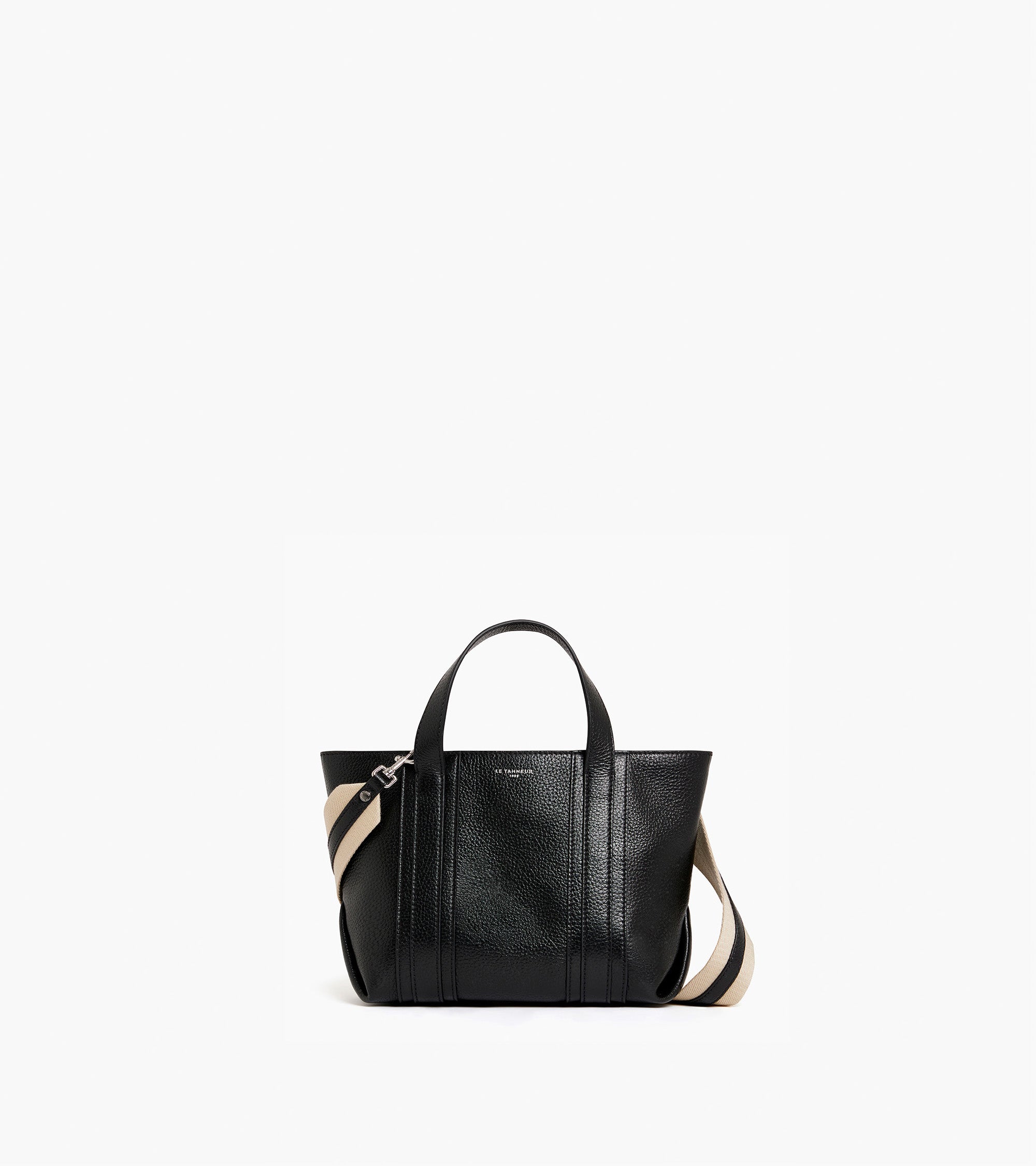 Grâce mini grained leather tote bag