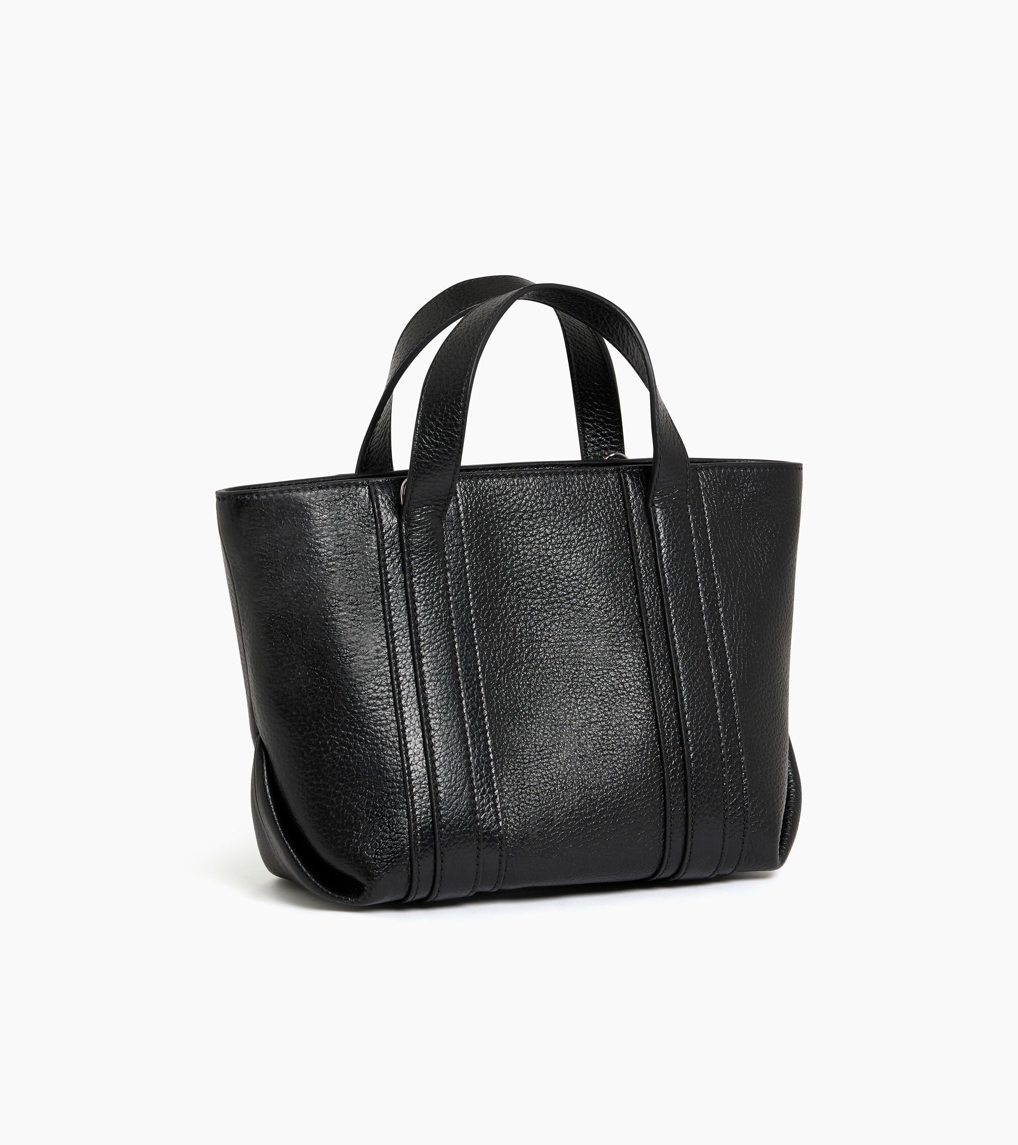 Grâce mini grained leather tote bag