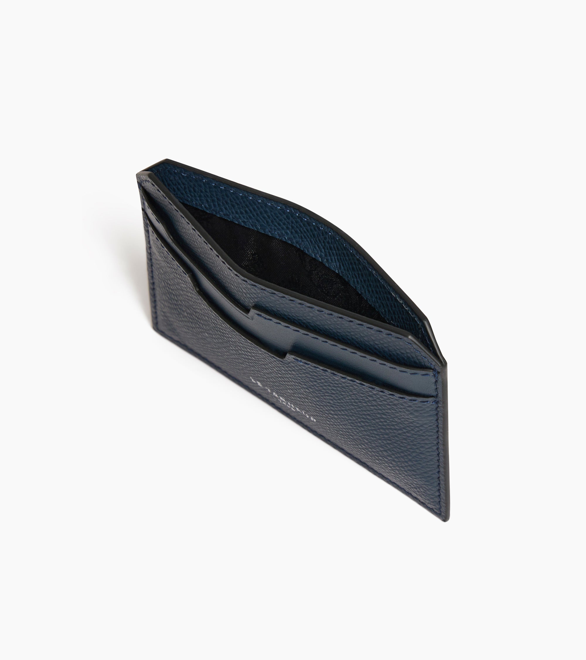 Gaston card case in cross grain leather