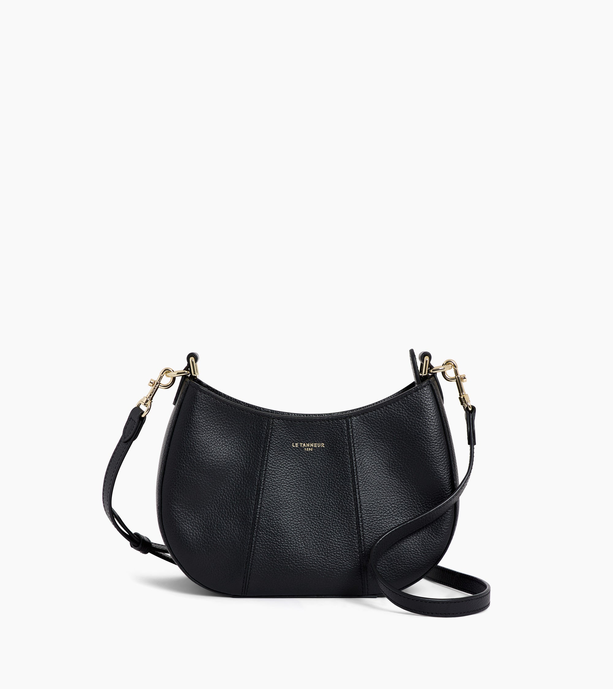 Juliette small half-moon bag in grained leather