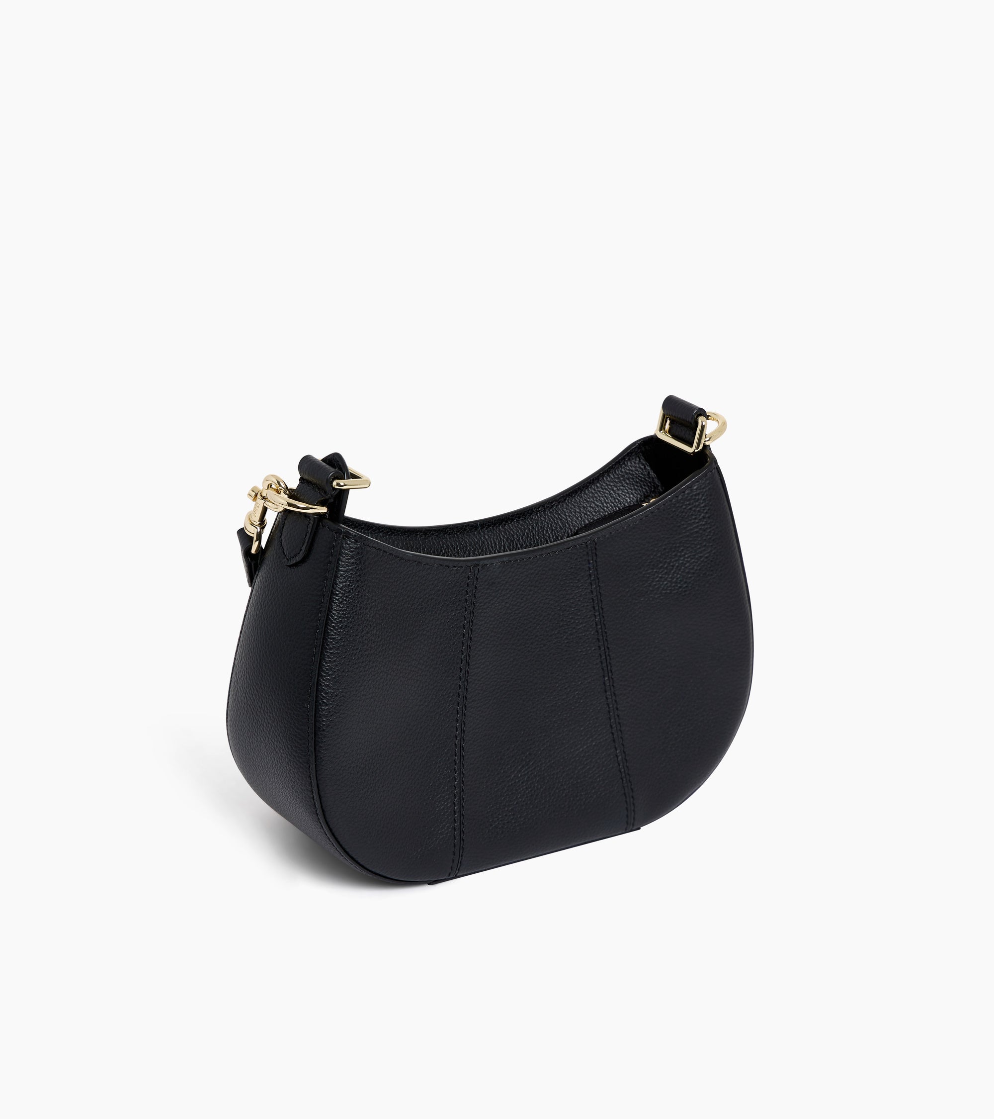 Juliette small half-moon bag in grained leather