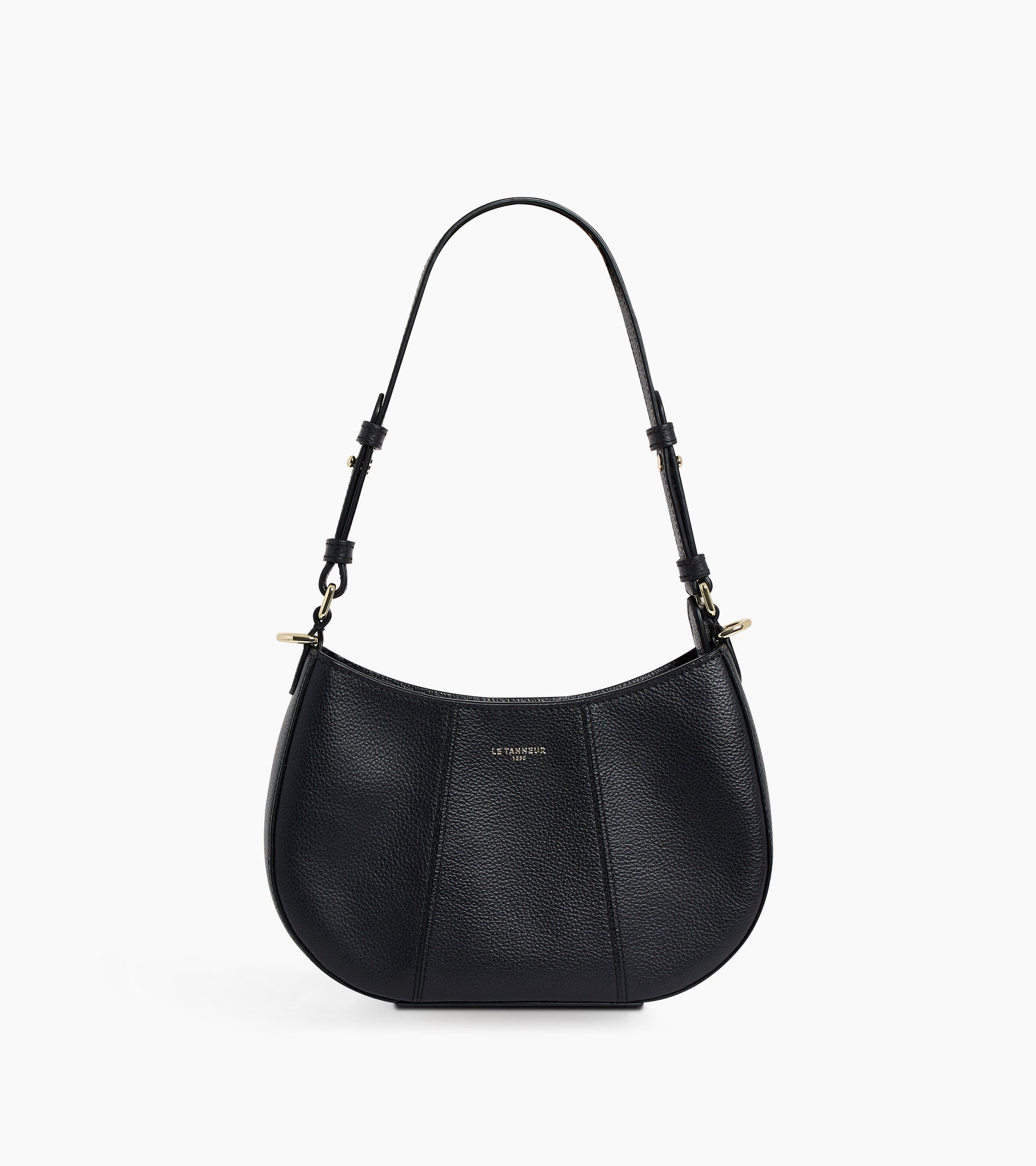 Juliette small half-moon bag in grained leather