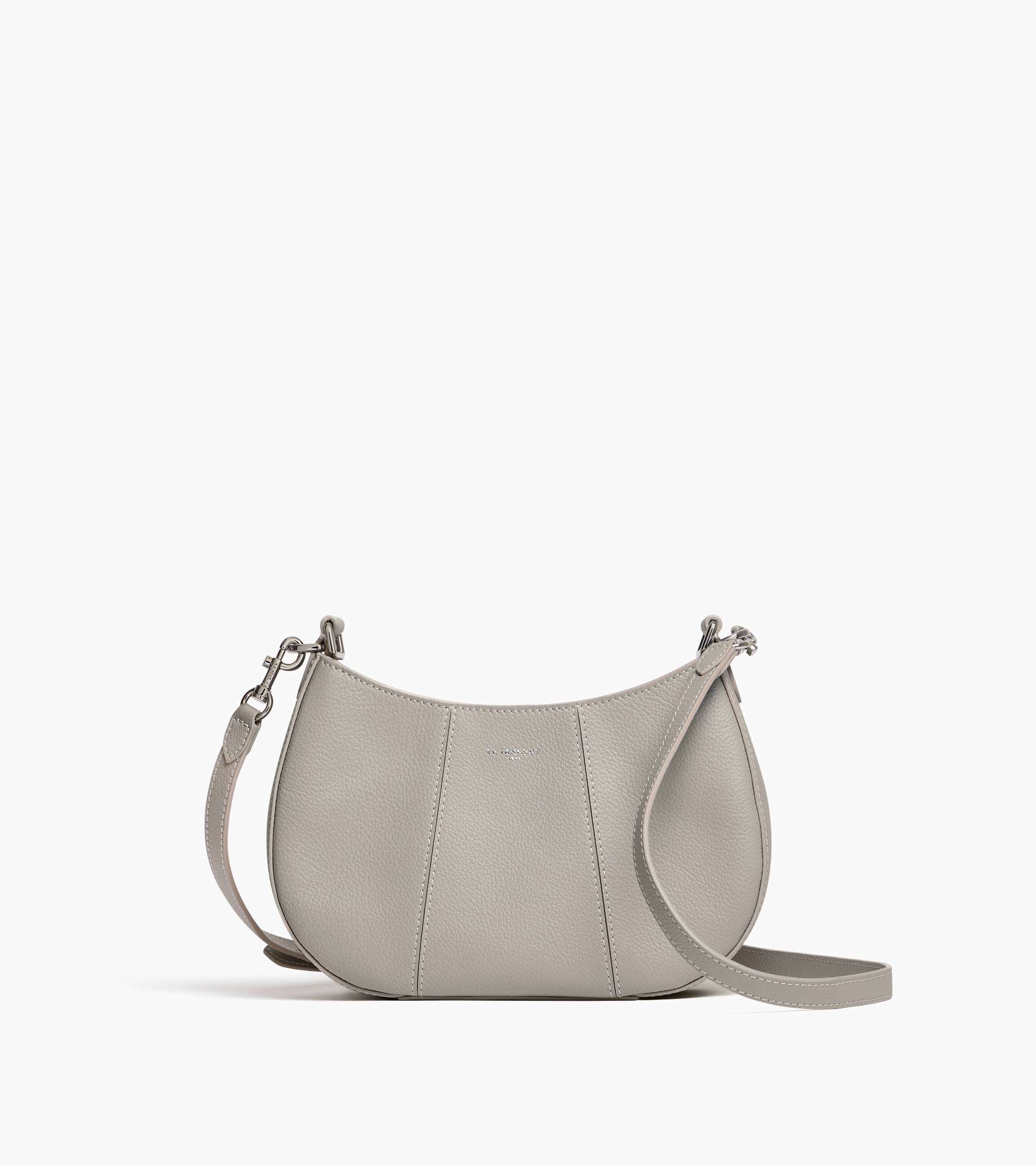 Juliette small half-moon bag in grained leather