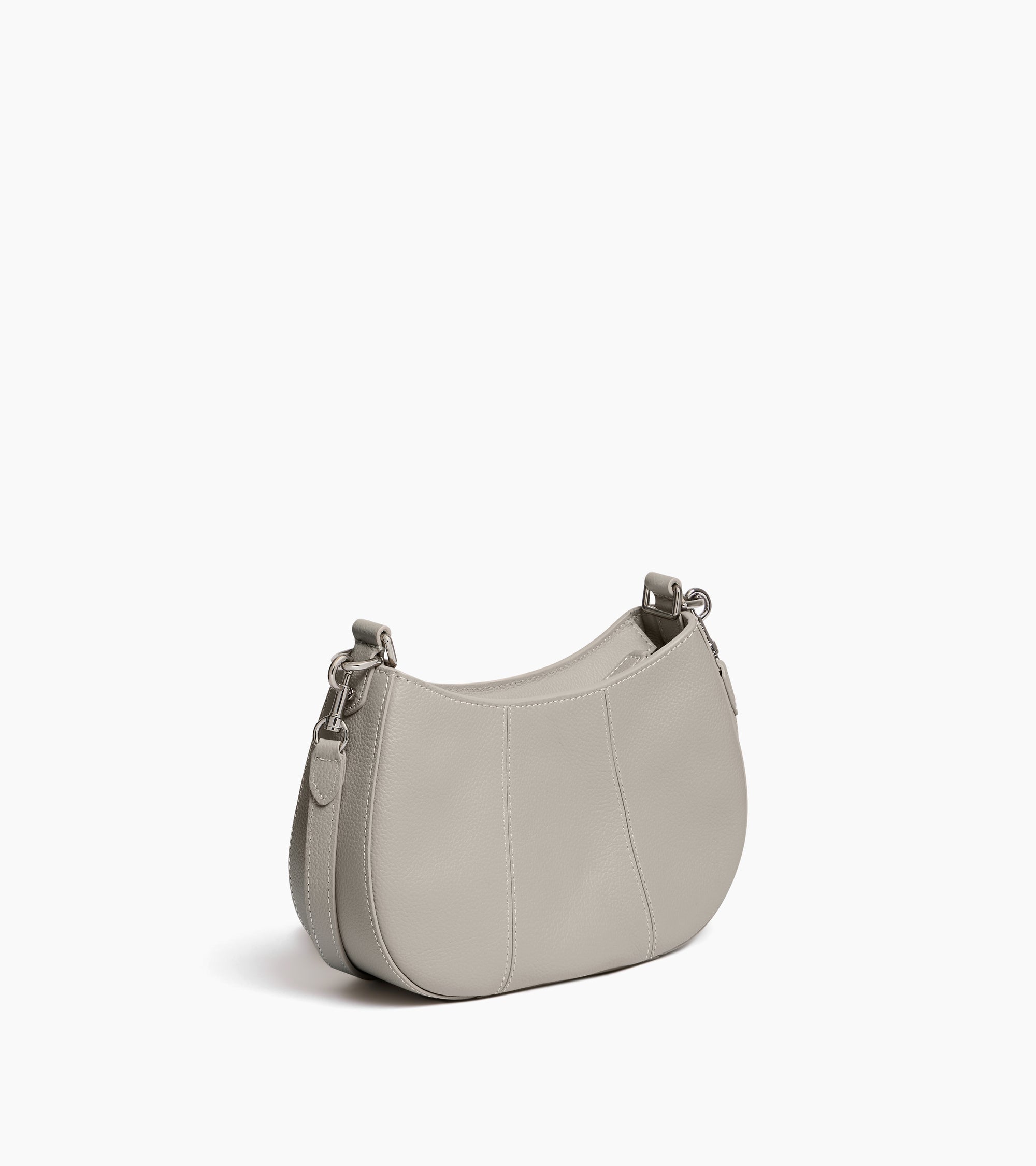 Juliette small half-moon bag in grained leather