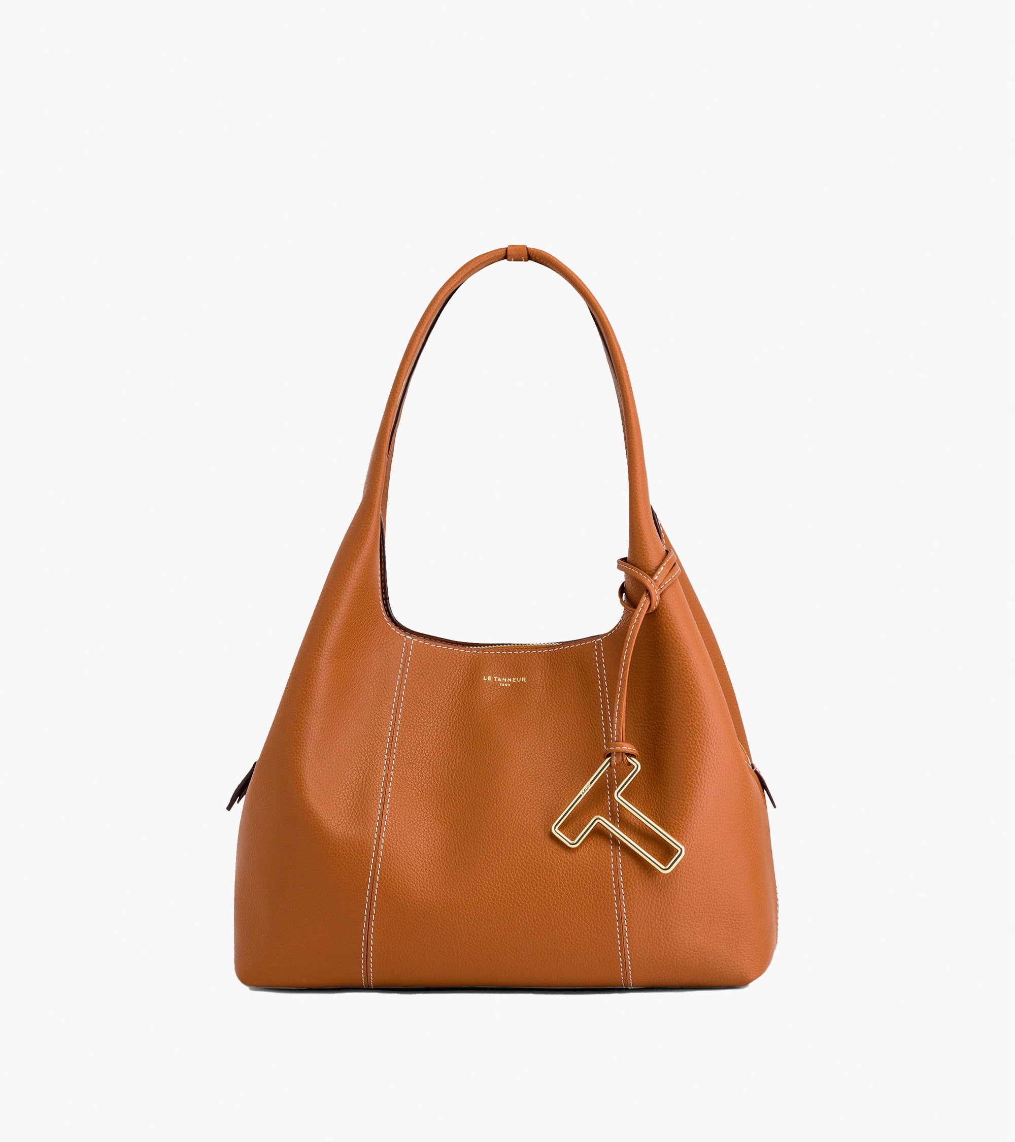 Juliette medium-sized shoulder bag in grained leather