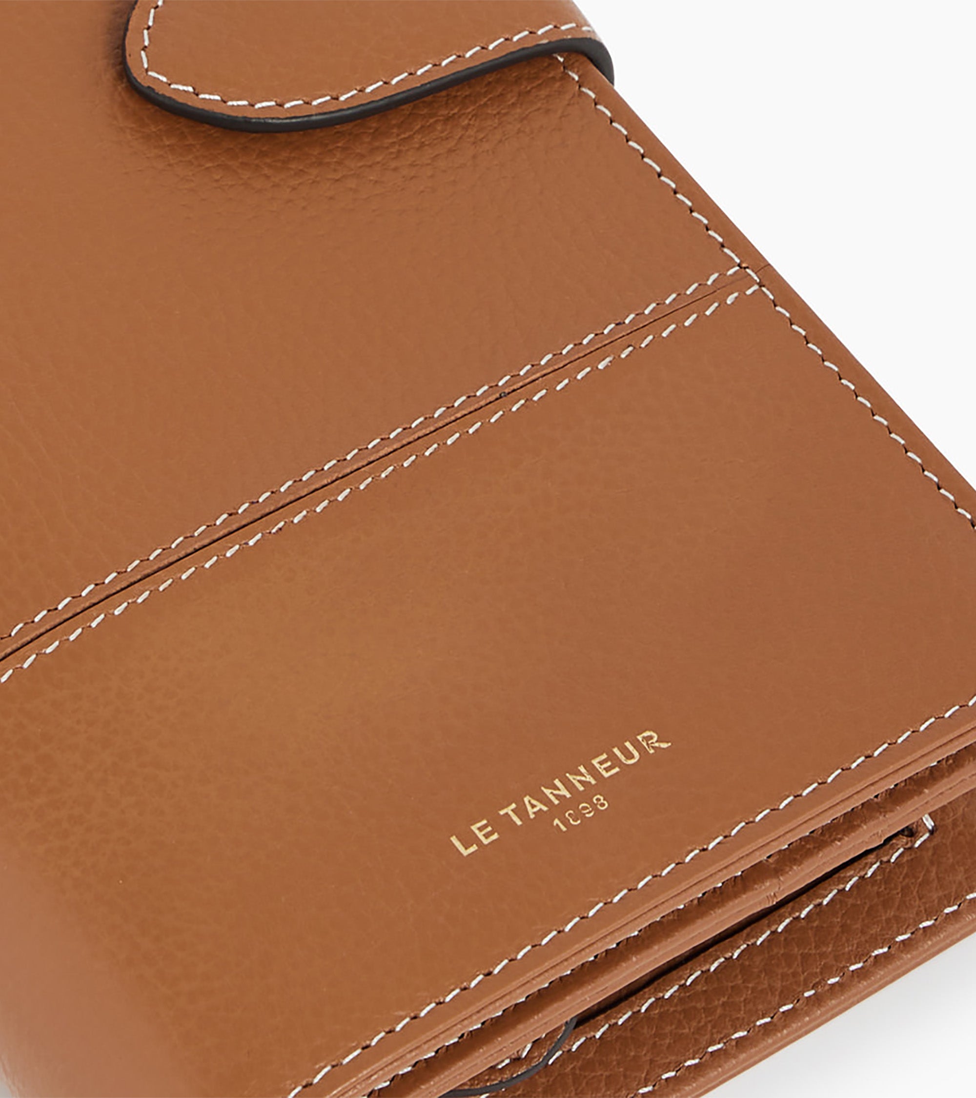 Juliette cheque book holder in grained leather