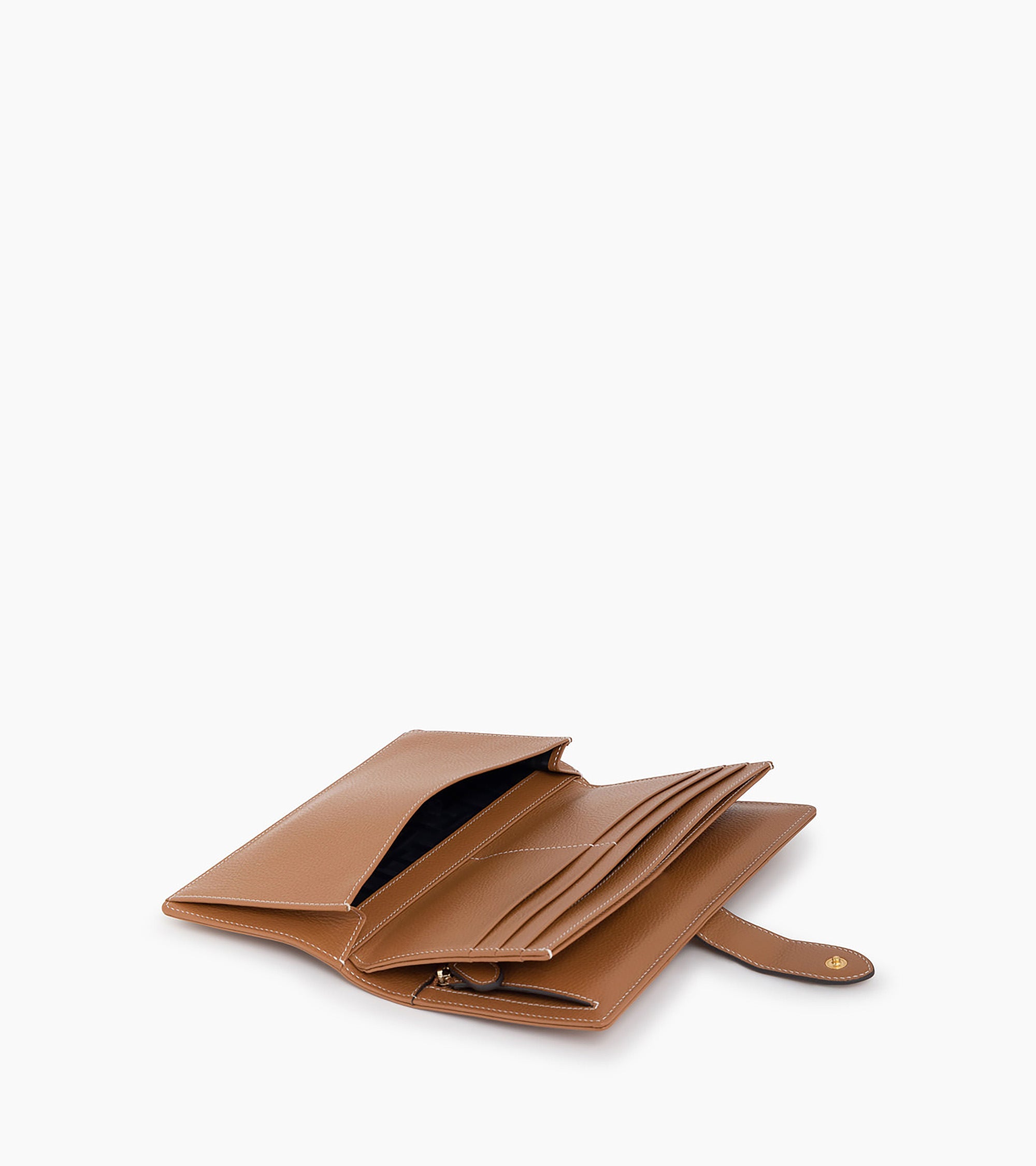 Juliette cheque book holder in grained leather