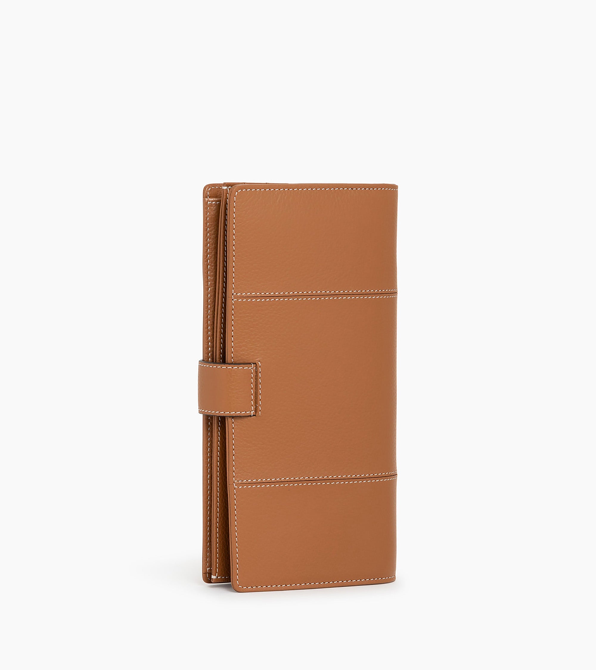 Juliette cheque book holder in grained leather