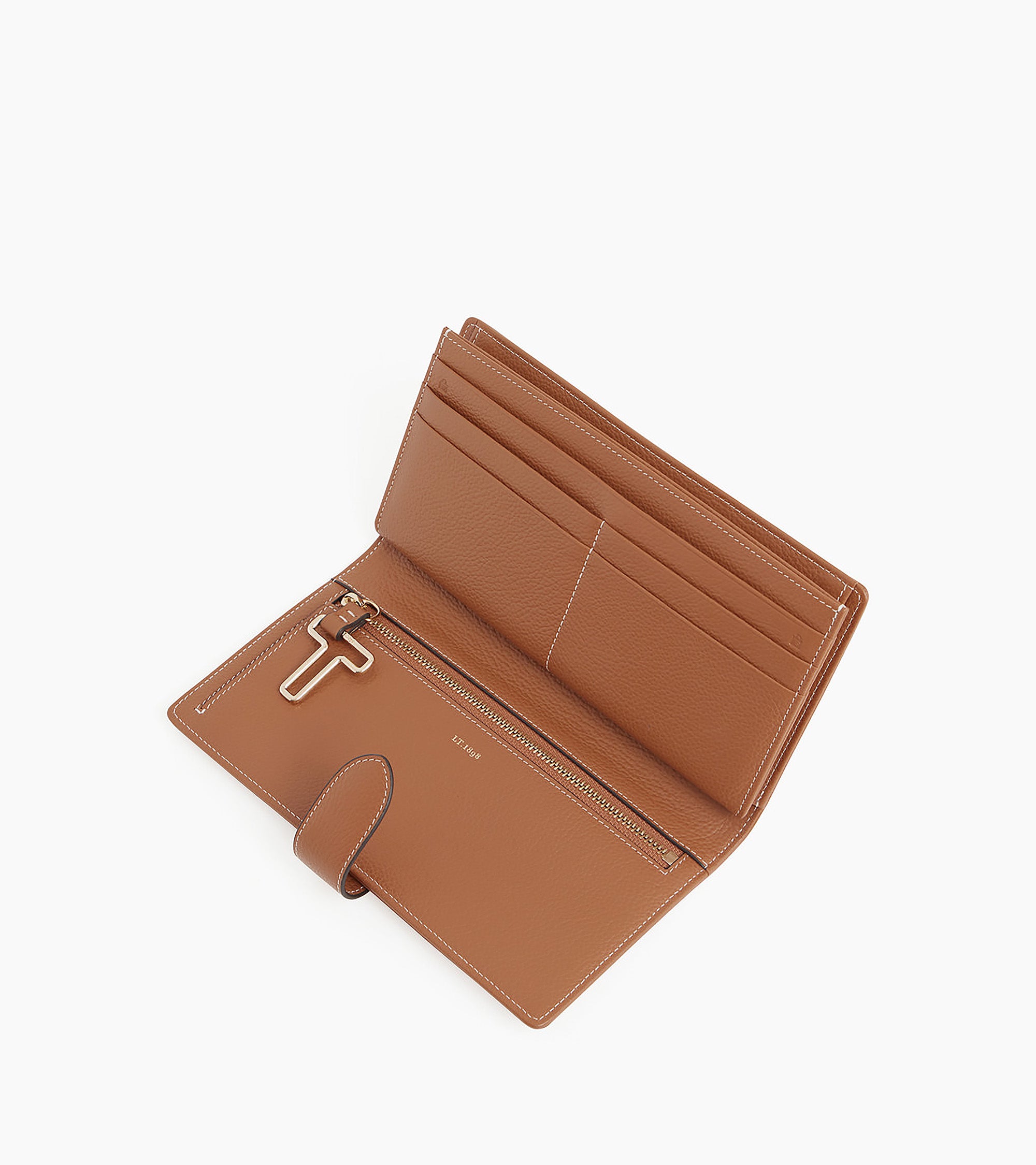 Juliette cheque book holder in grained leather