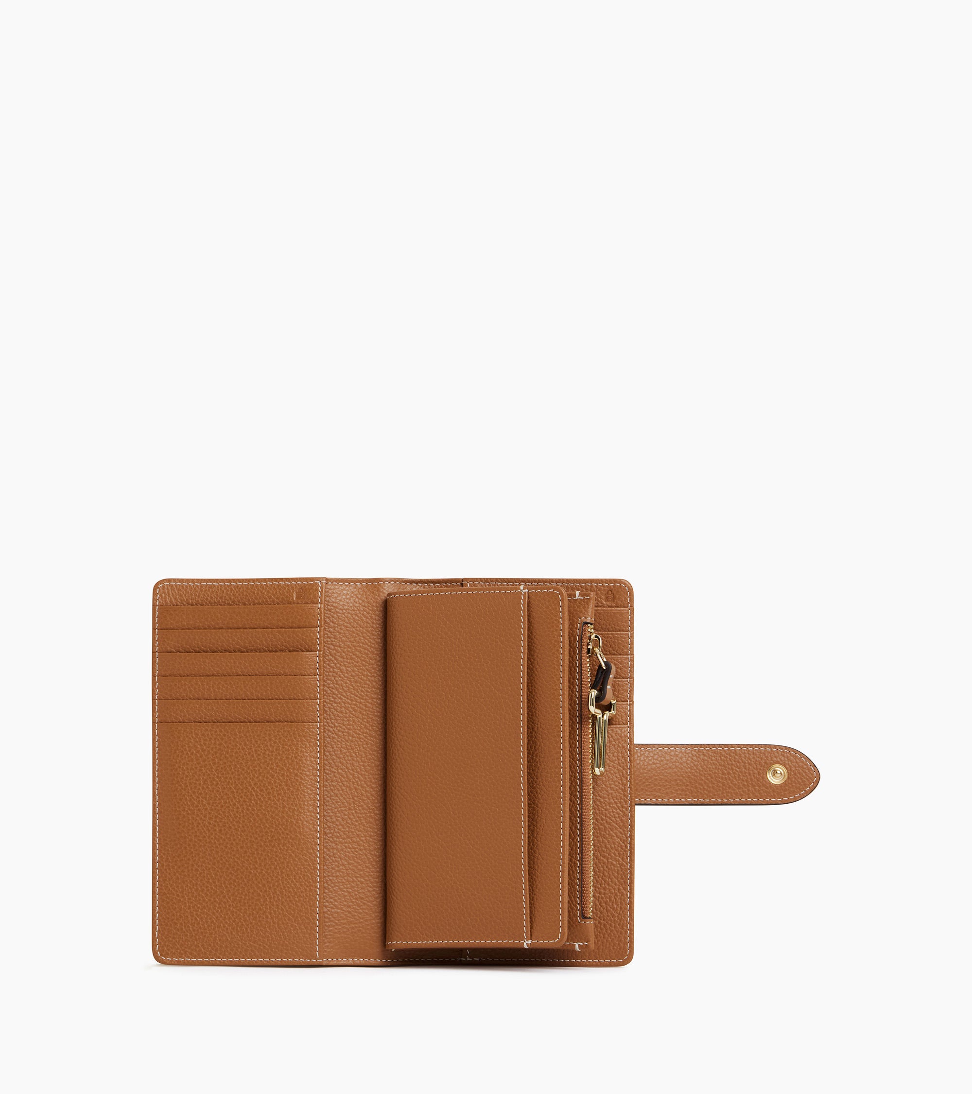 Juliette coin pocket wallet in grained leather