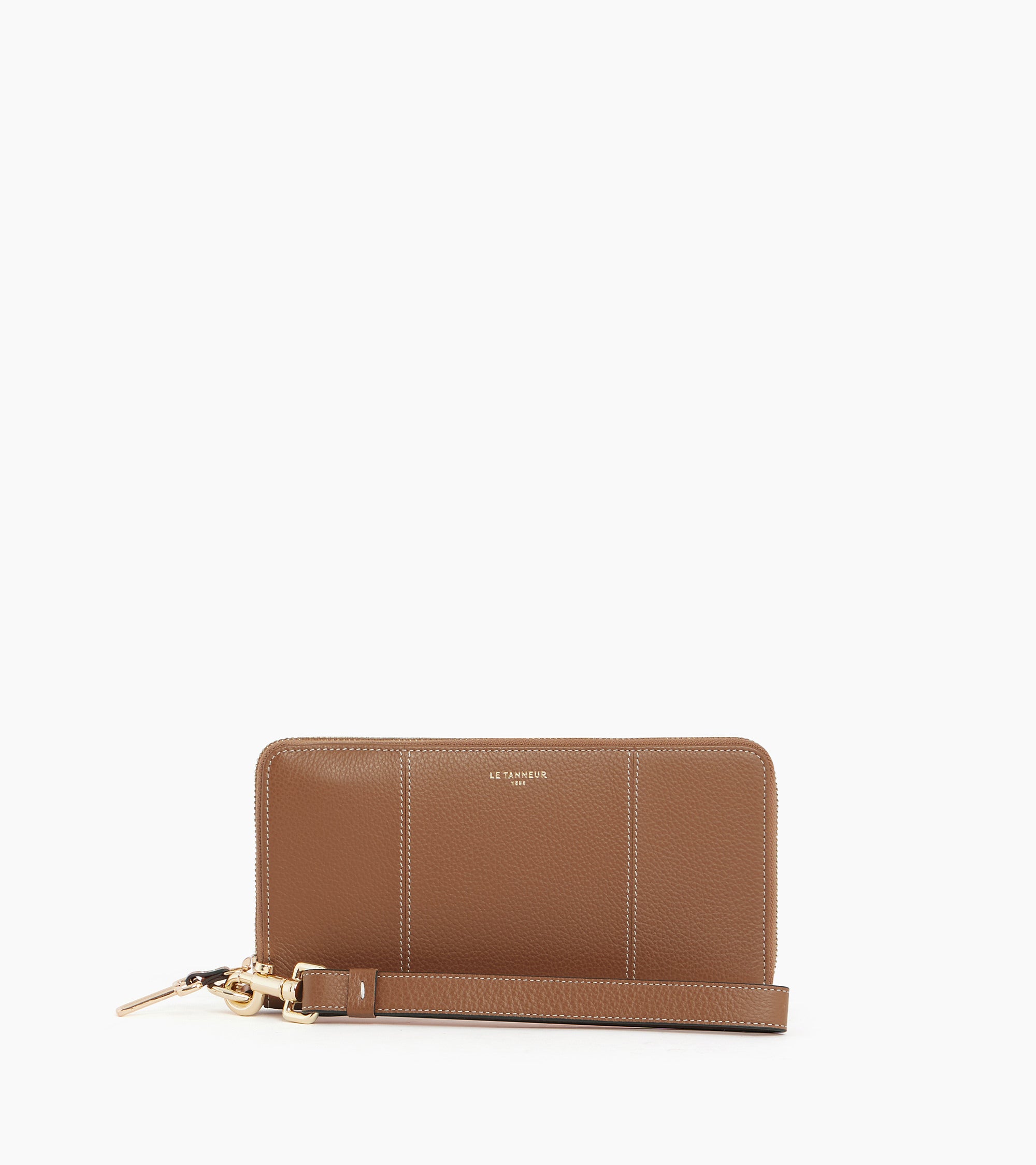 Juliette zipped travel companion in grained leather