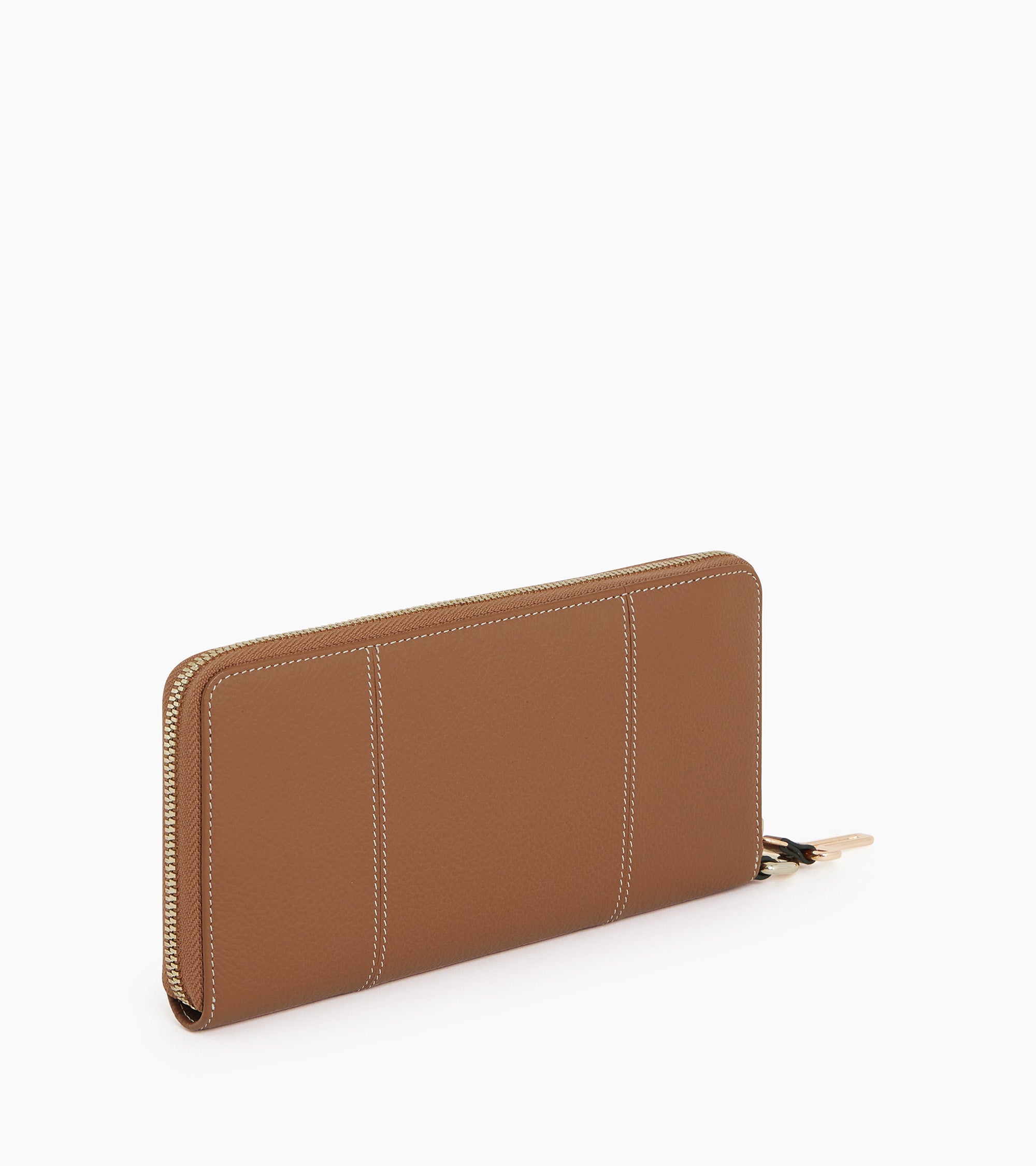 Juliette zipped travel companion in grained leather