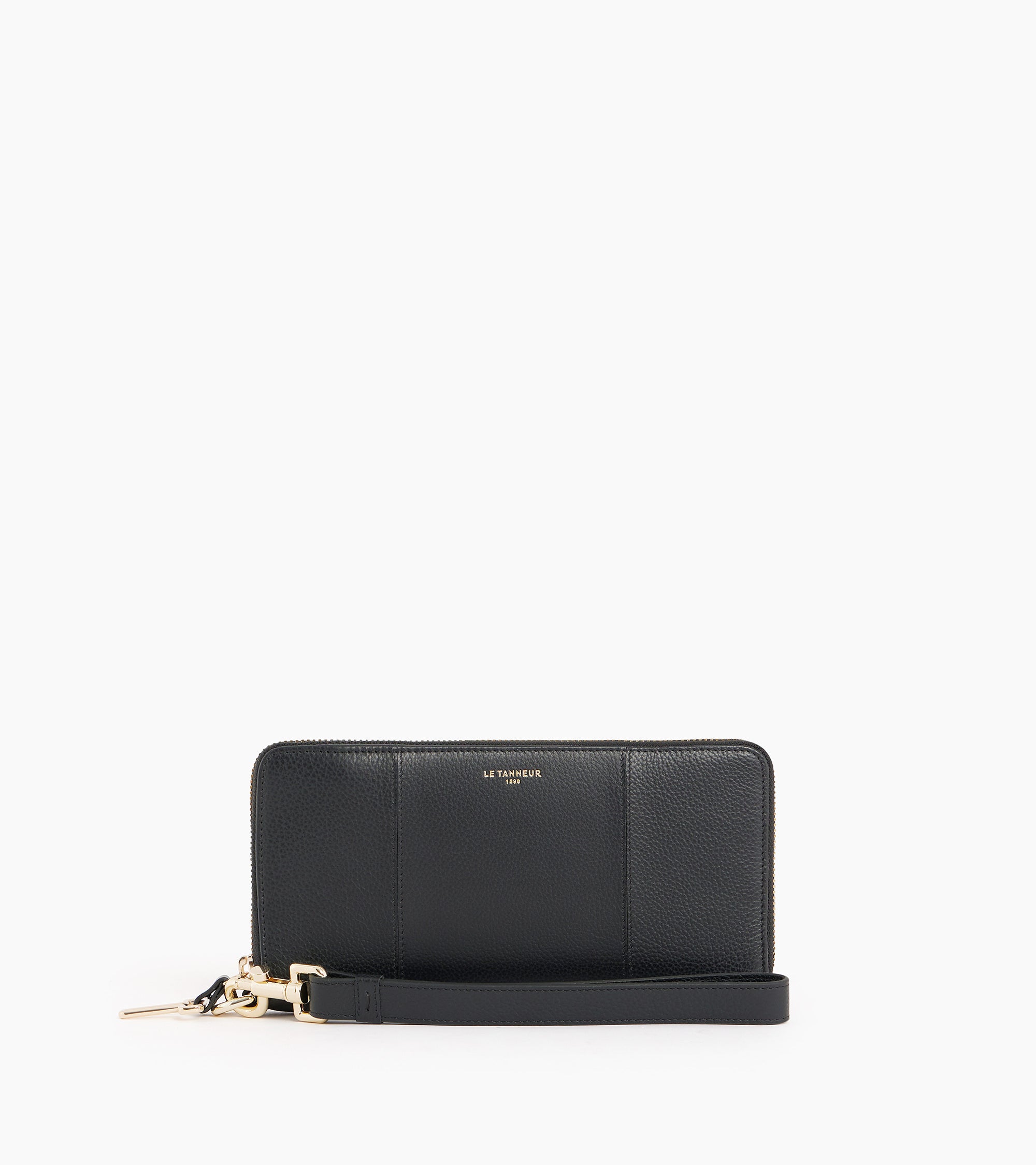 Juliette zipped travel companion in grained leather