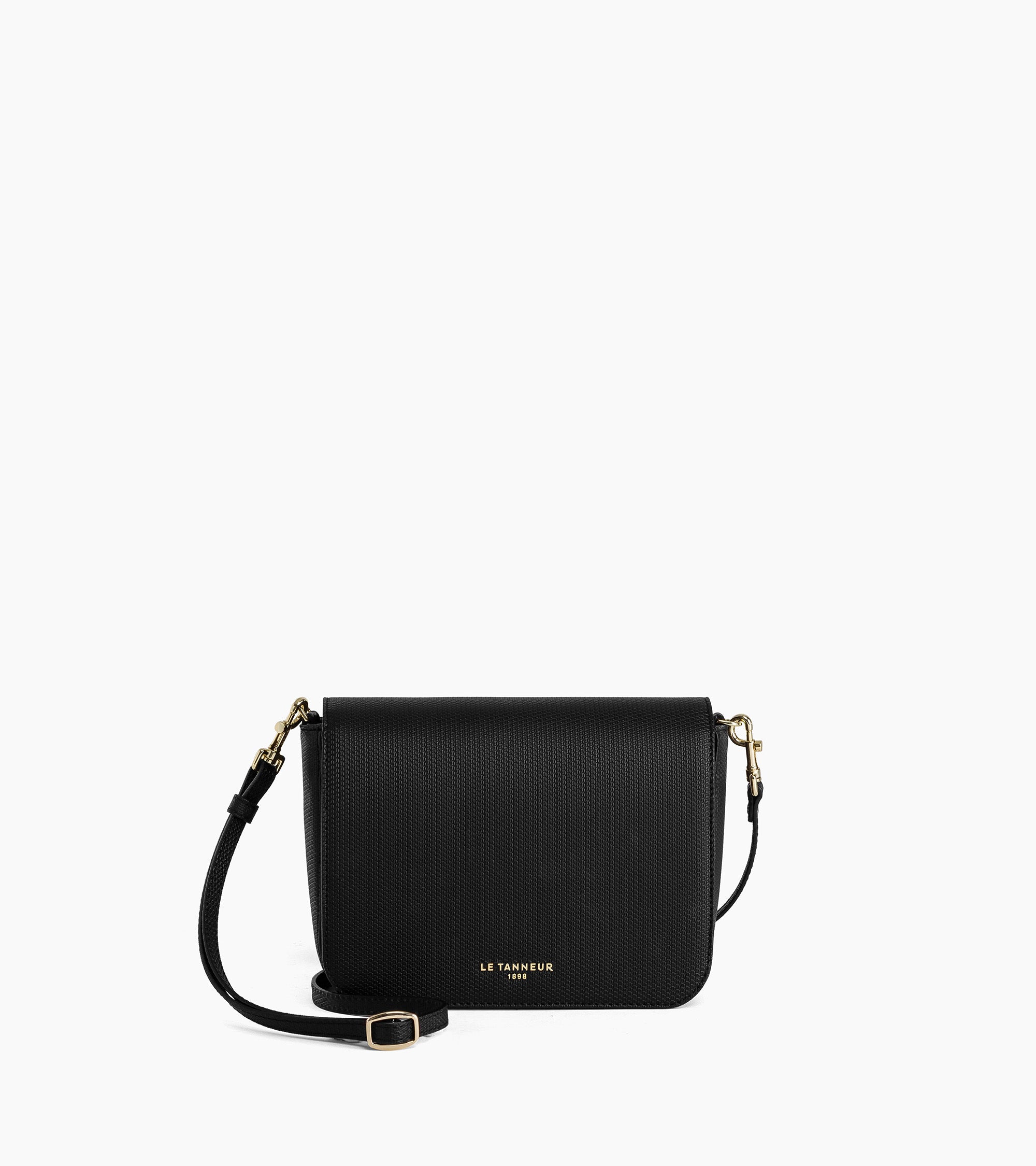 Lise flap pouch with removable shoulder strap in T signature leather