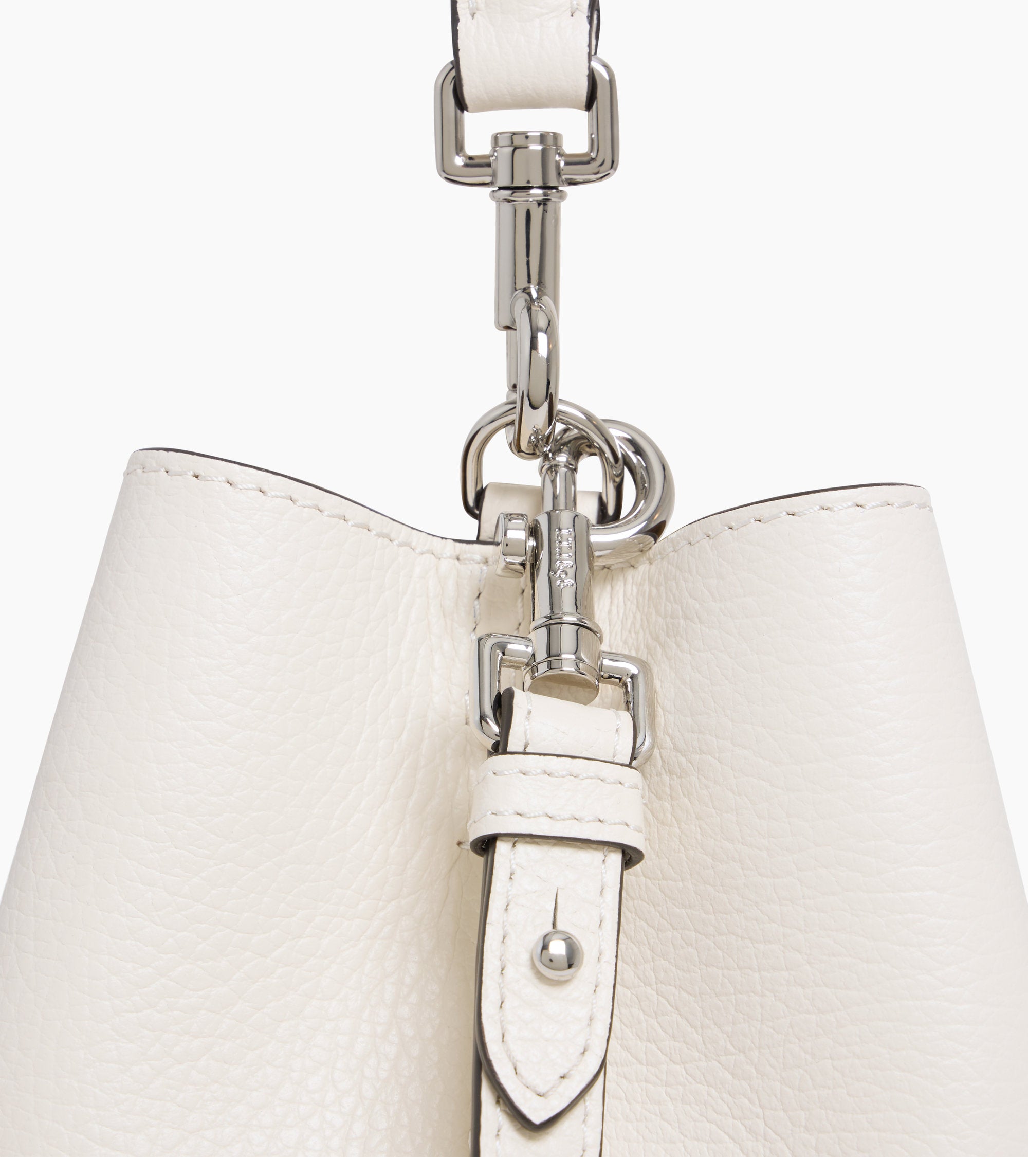 Louise bucket bag in grained leather