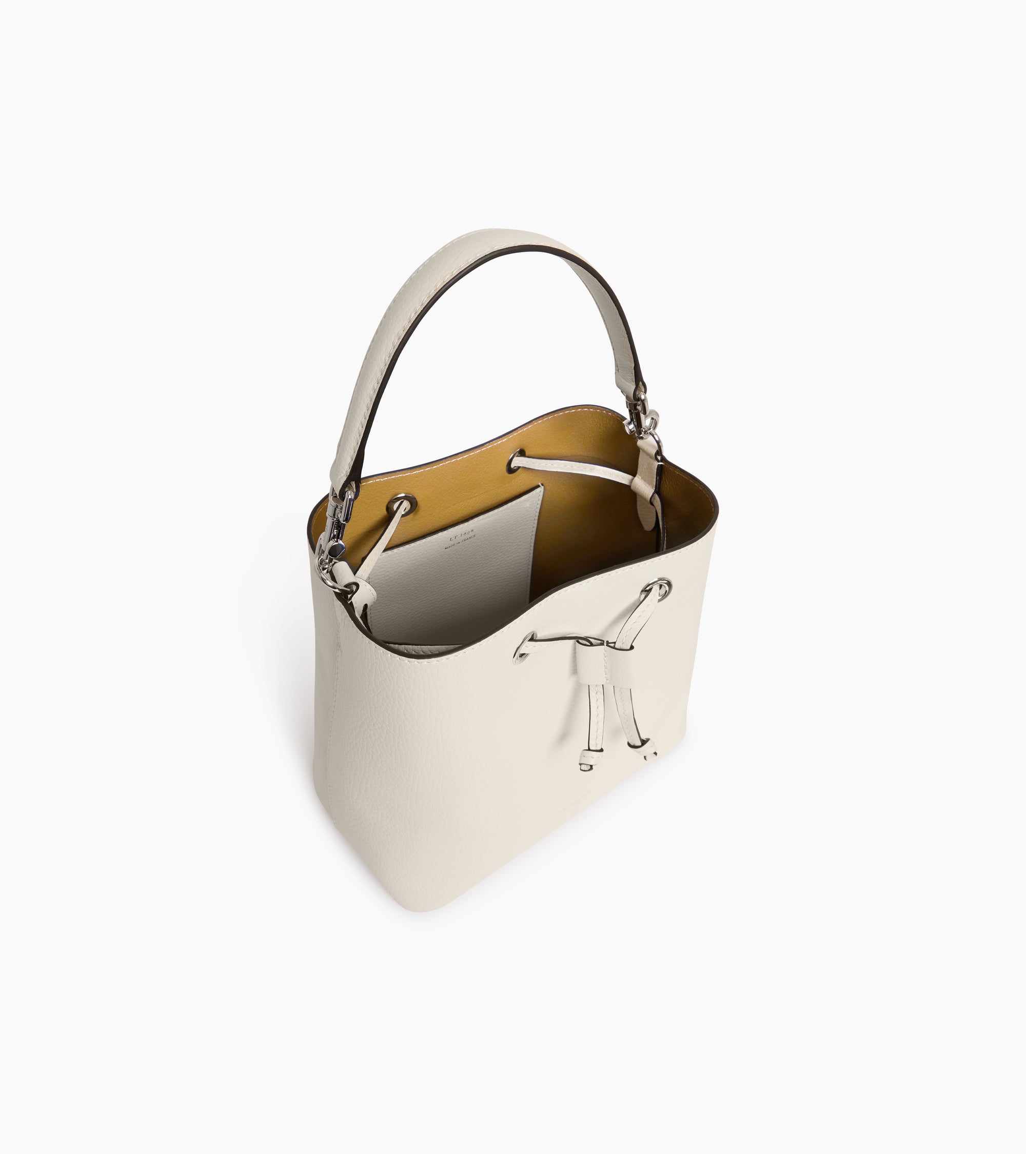 Louise bucket bag in grained leather