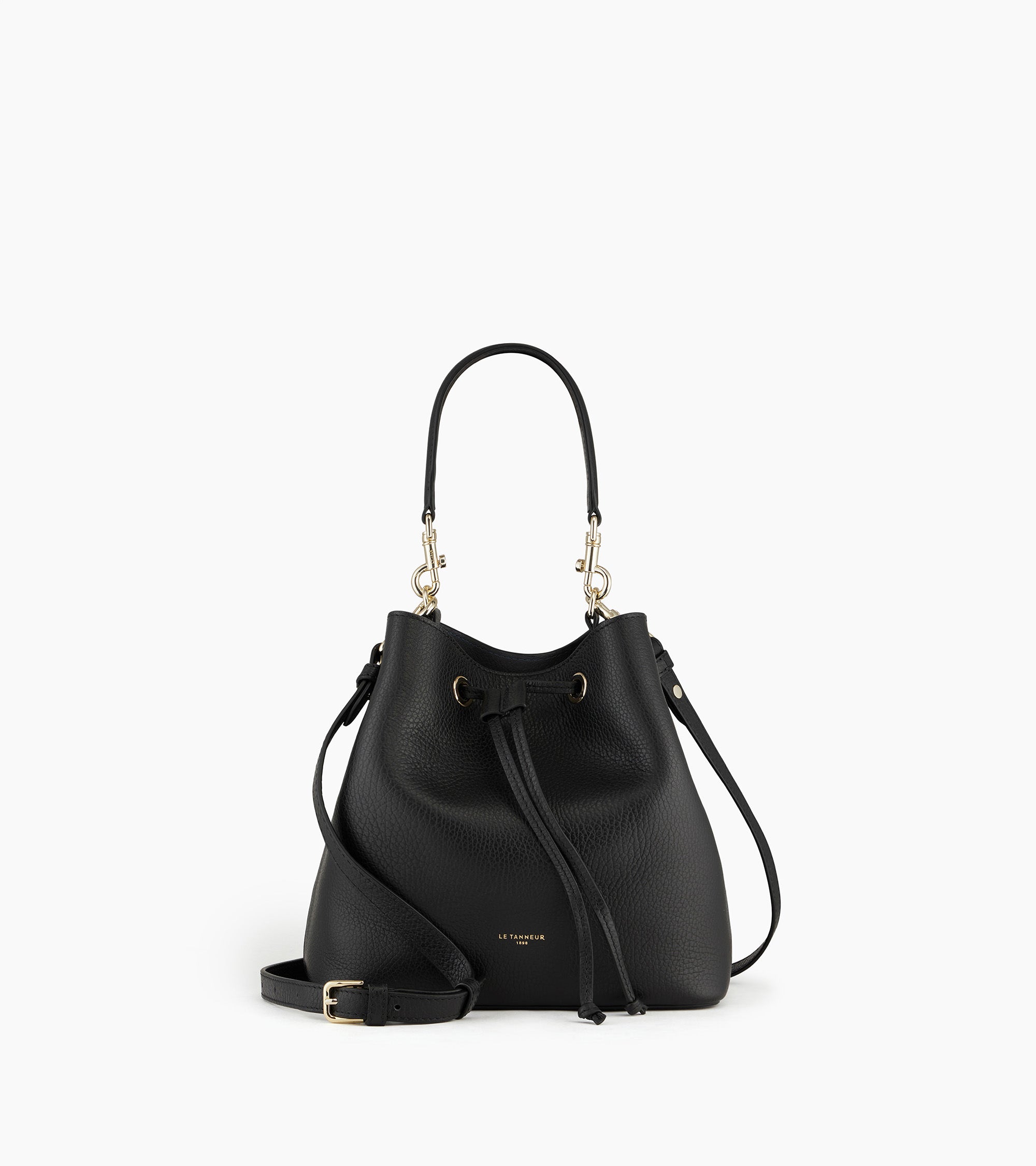 Louise bucket bag in grained leather