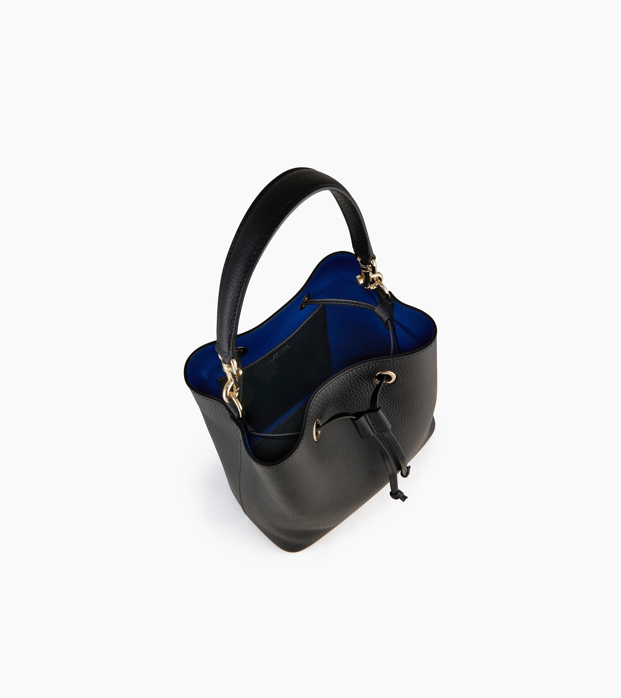 Louise bucket bag in grained leather