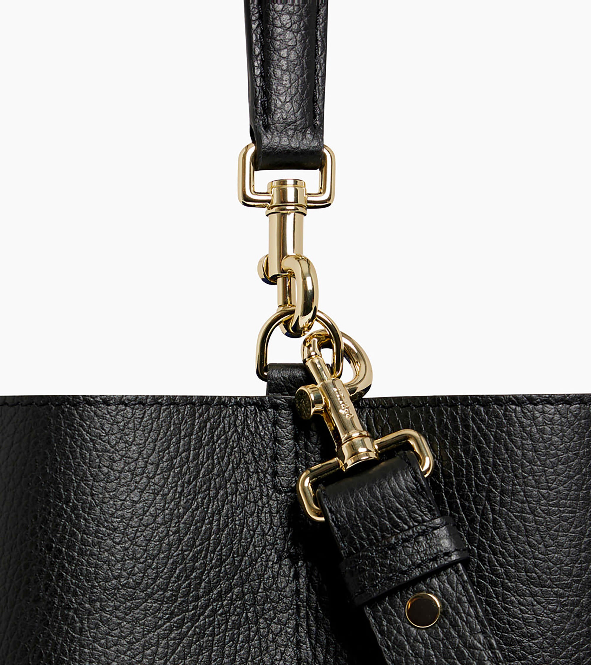 Louise large bucket bag in grained leather