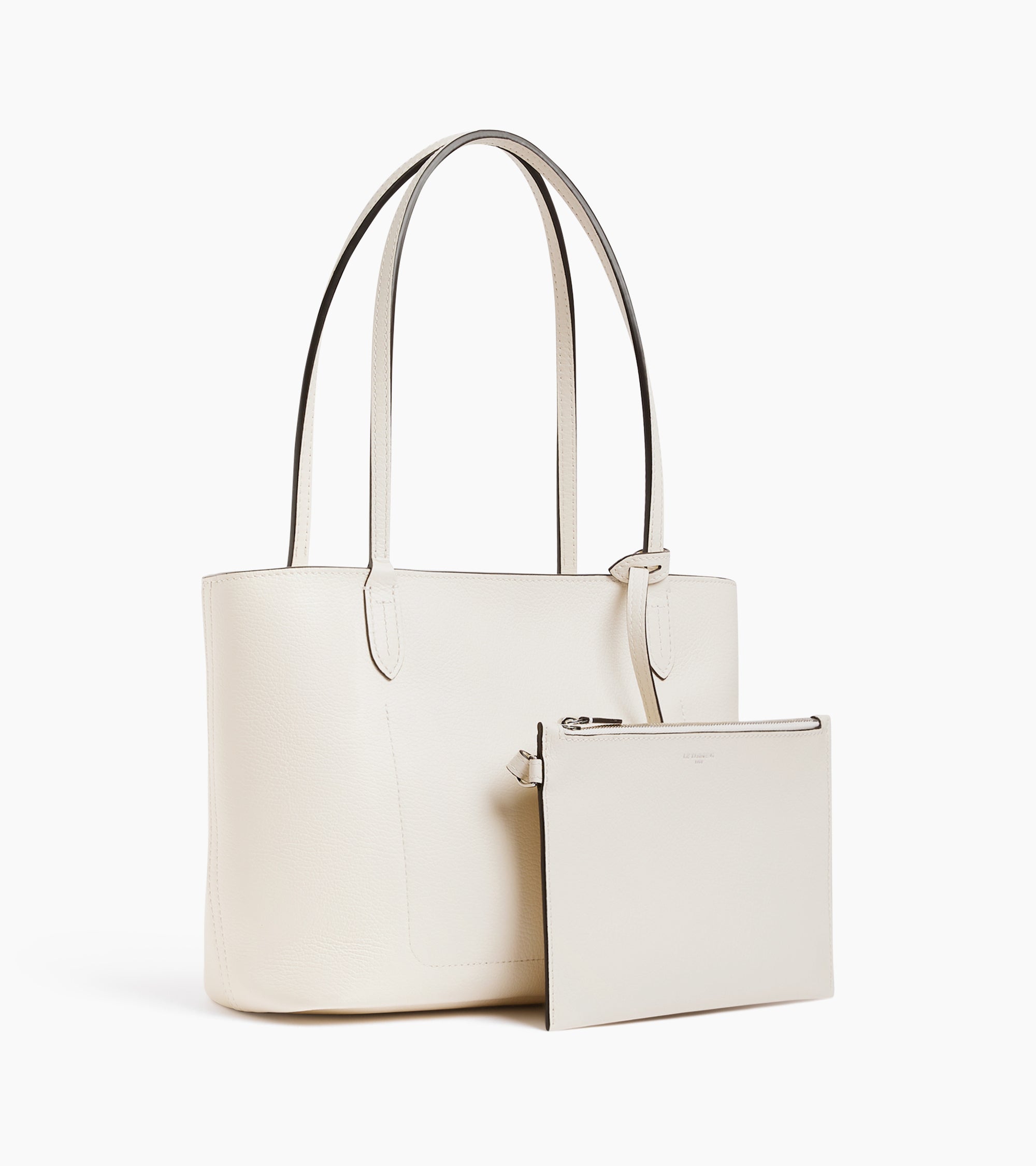 Louise small tote bag in grained leather