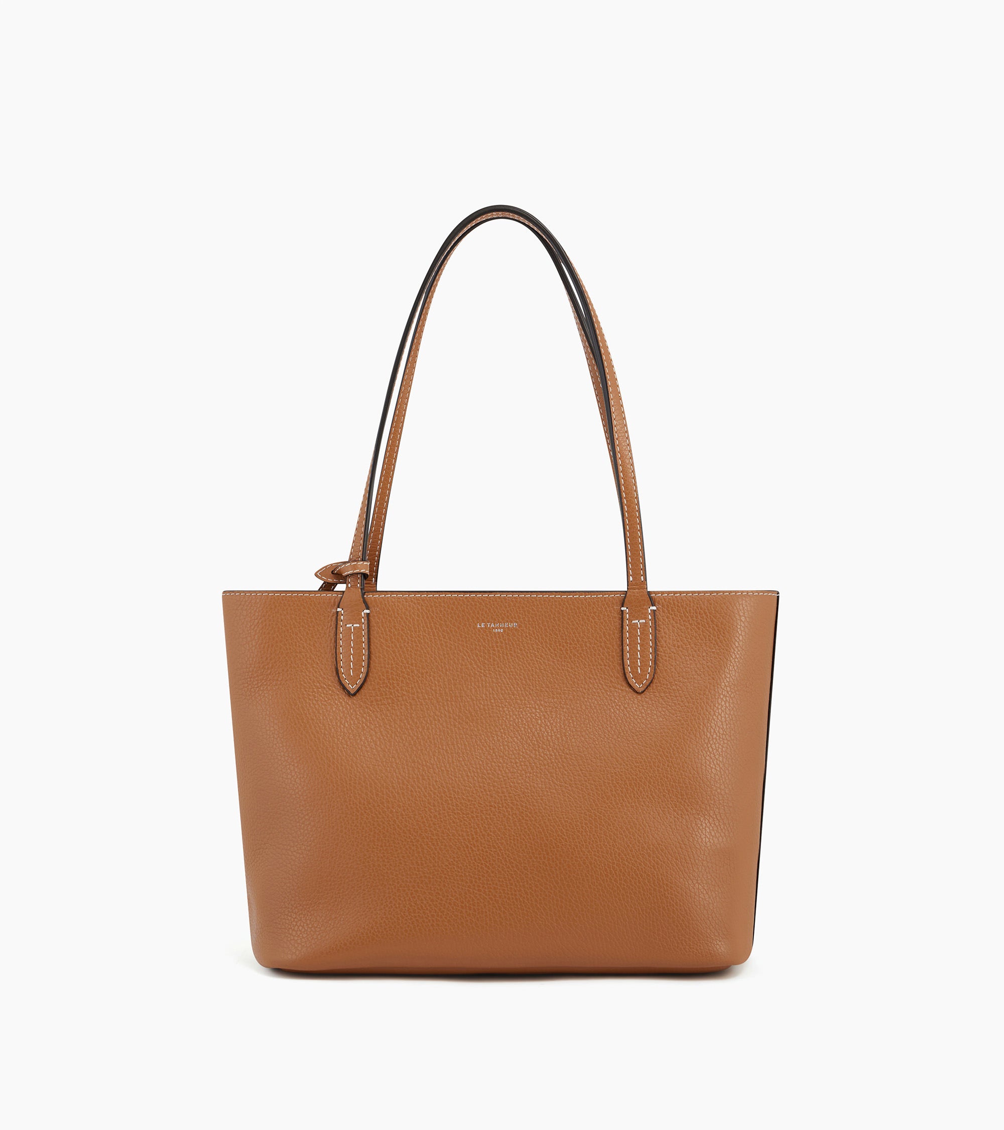 Louise small tote bag in grained leather