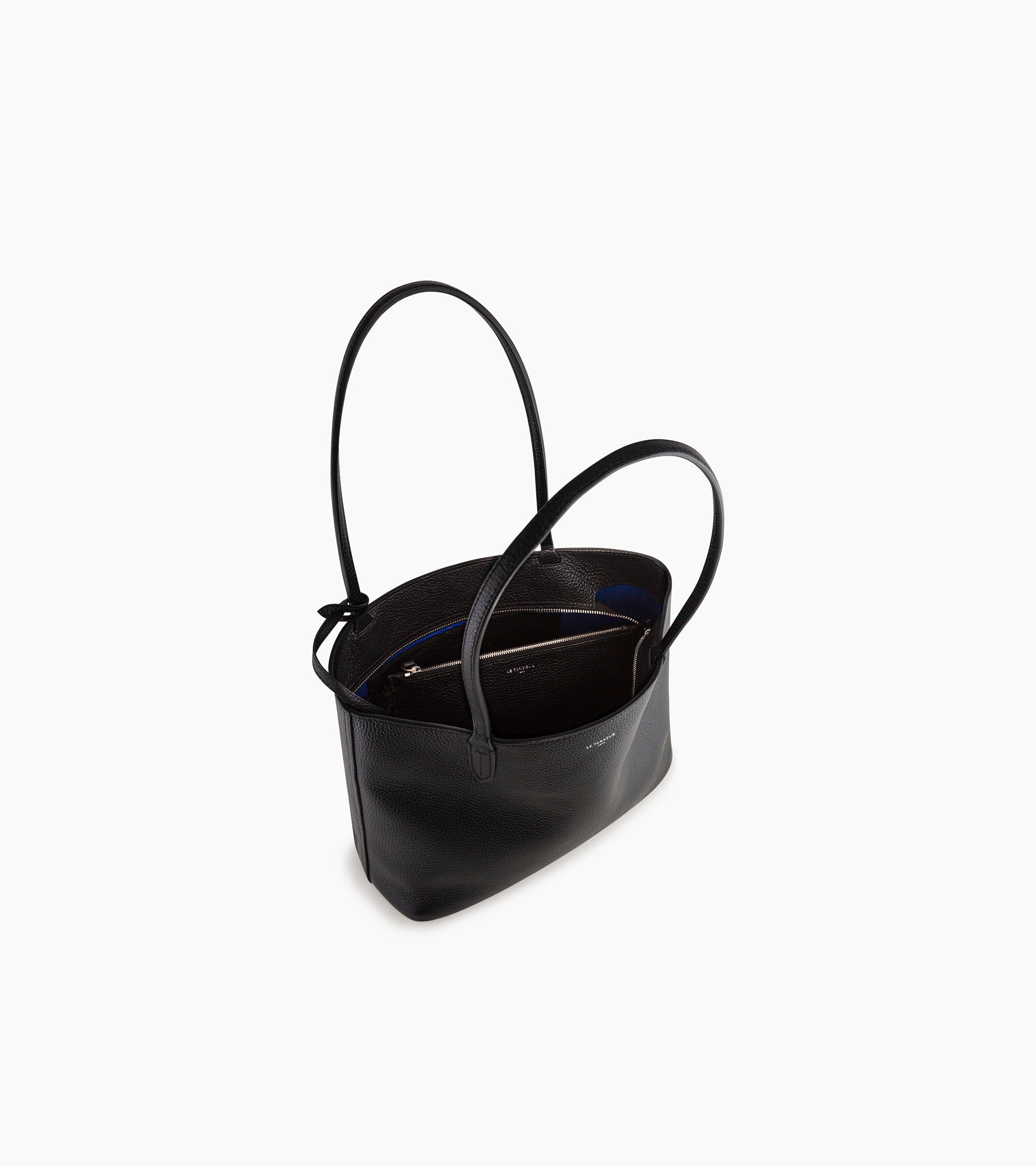 Louise small tote bag in grained leather