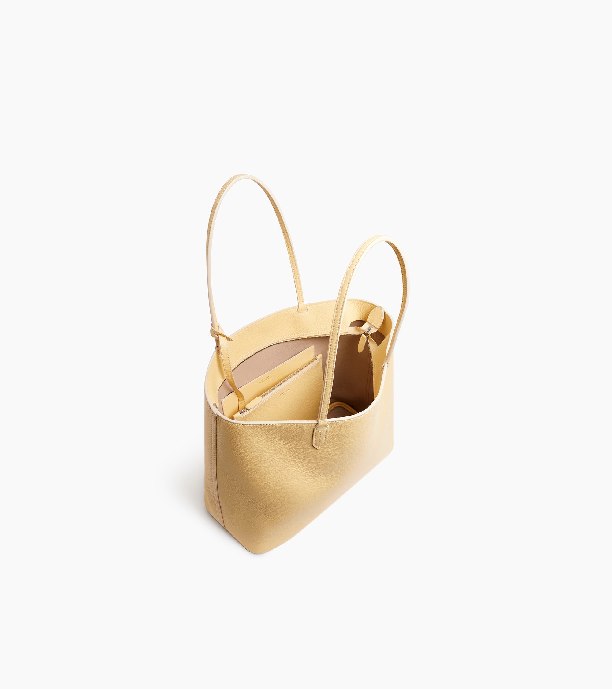 Louise large tote bag in grained leather