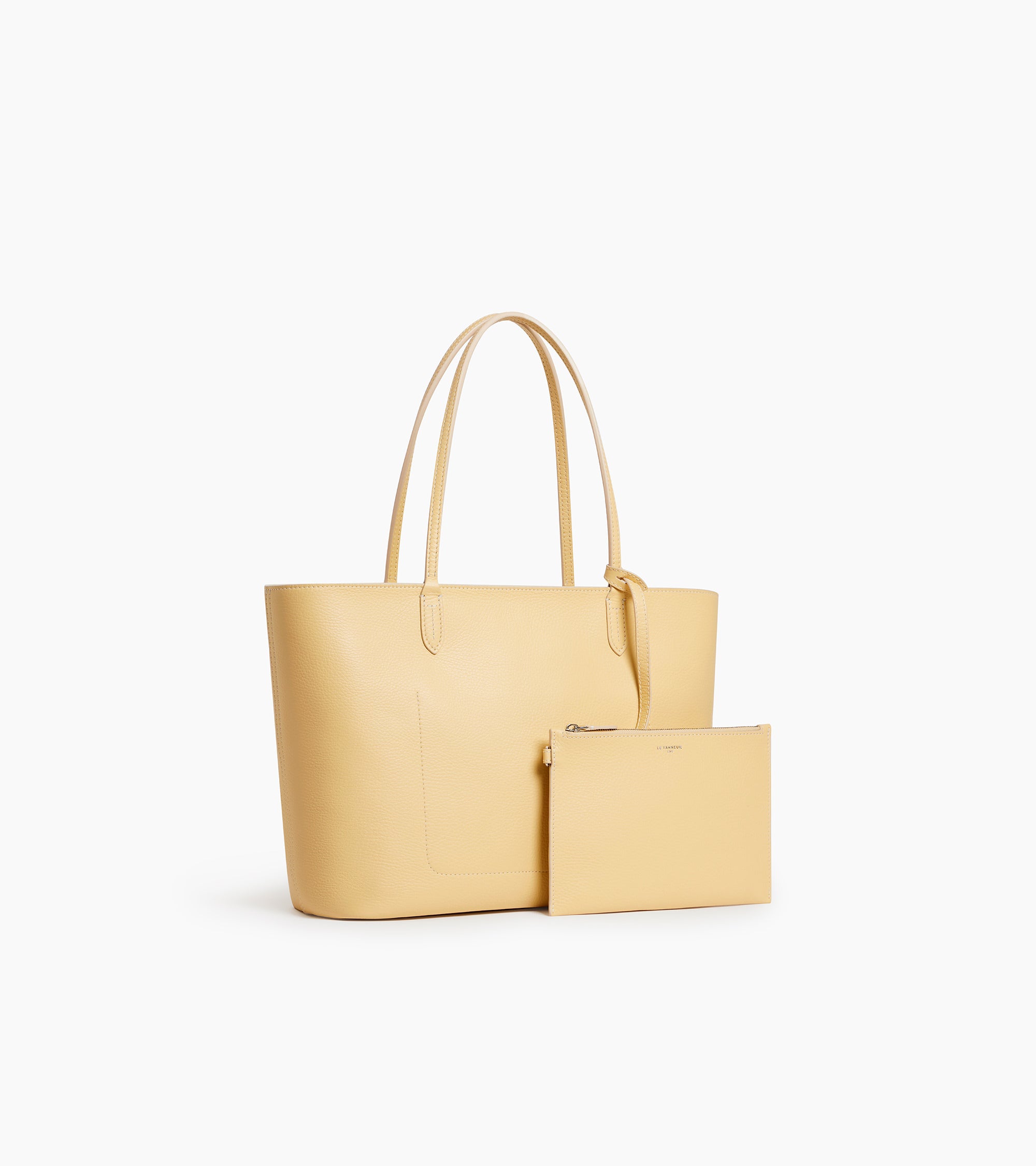 Louise large tote bag in grained leather