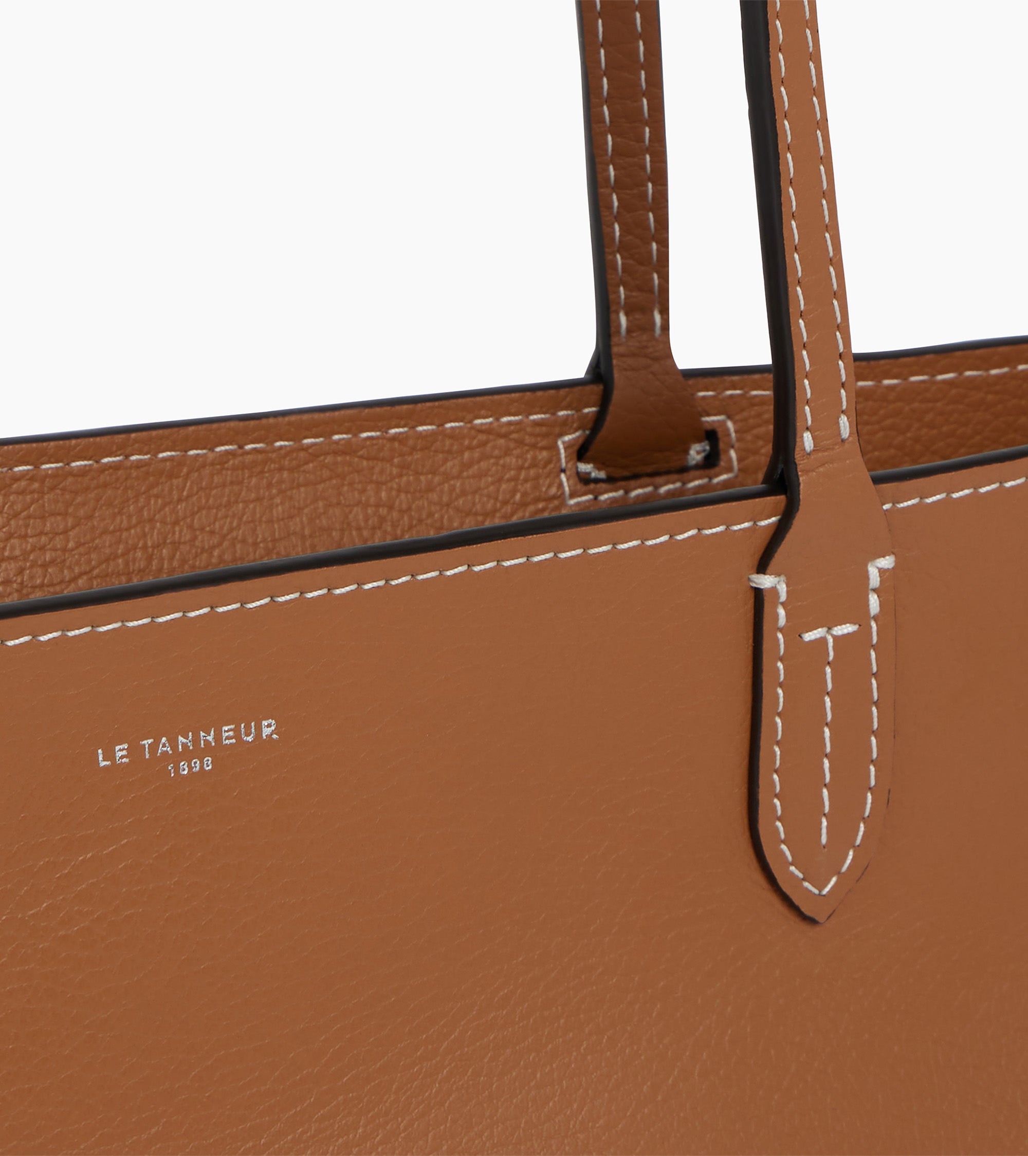 Louise large tote in grained leather