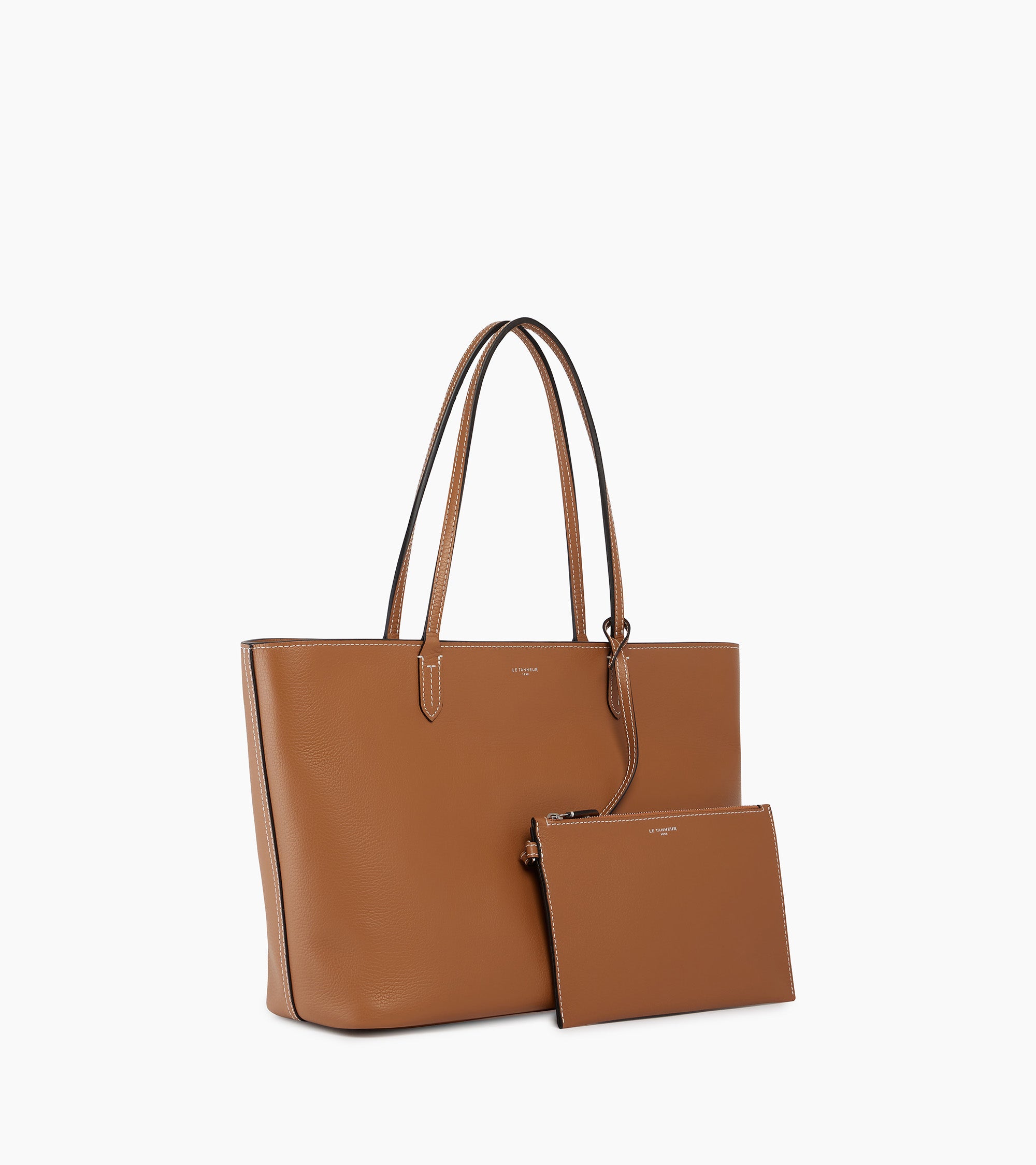 Louise large tote in grained leather