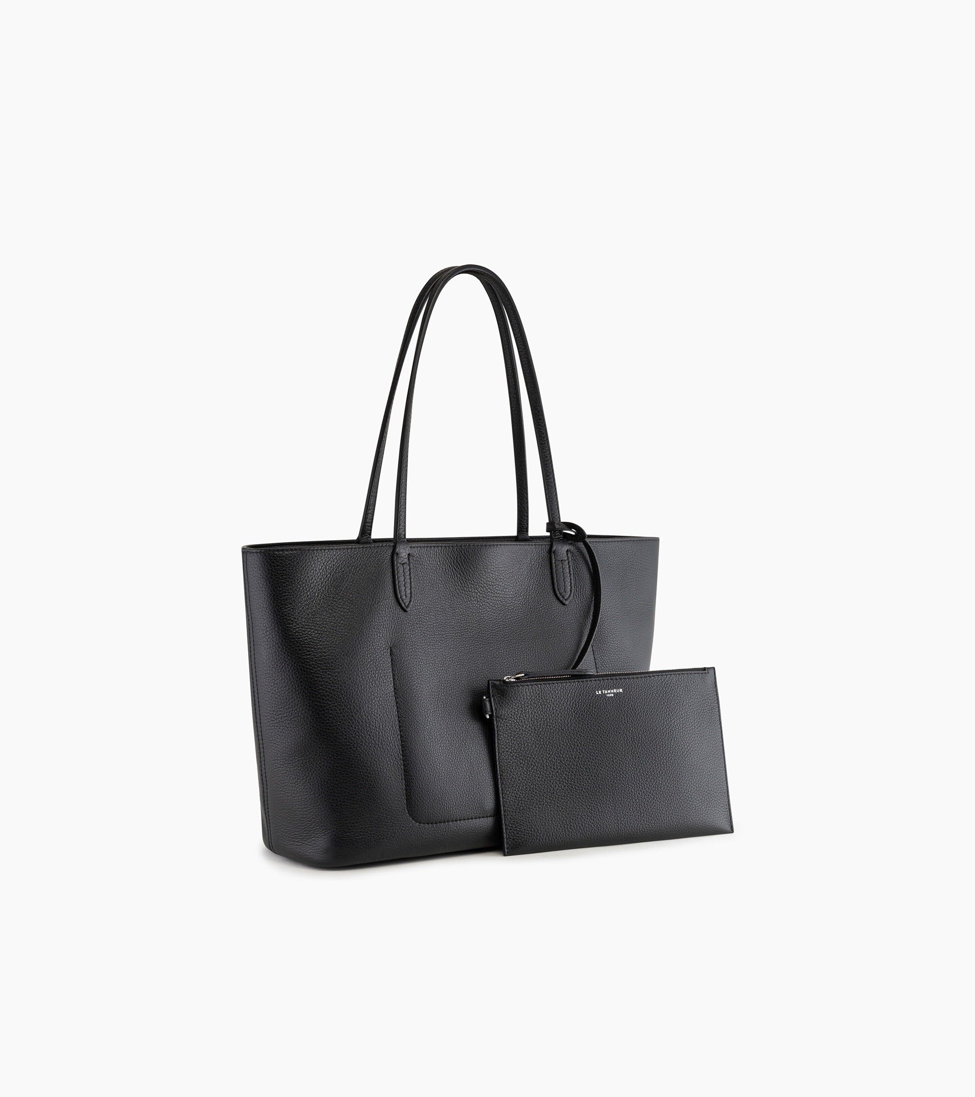 Louise large tote in grained leather