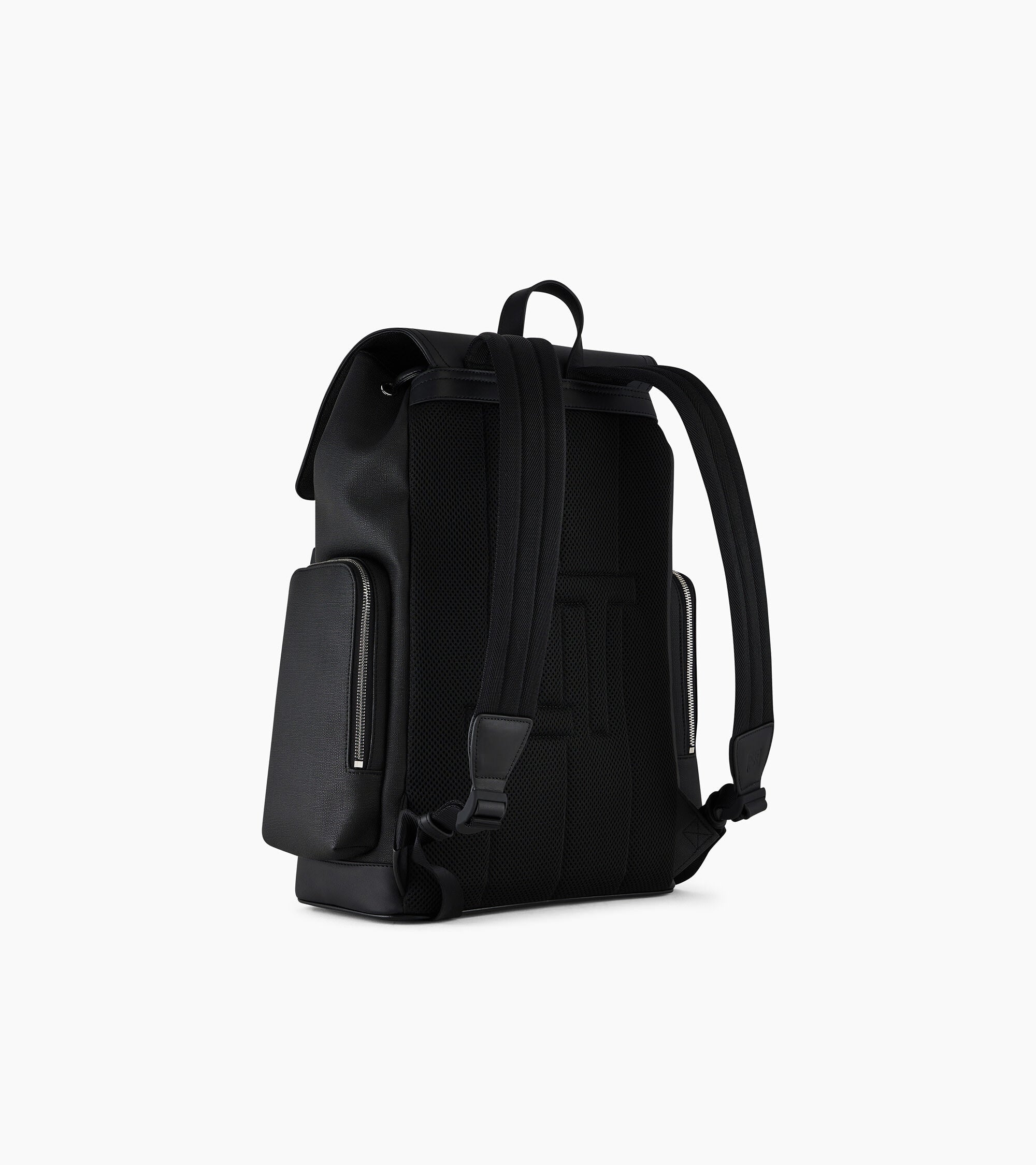 Maurice backpack with flap closure in coated canvas