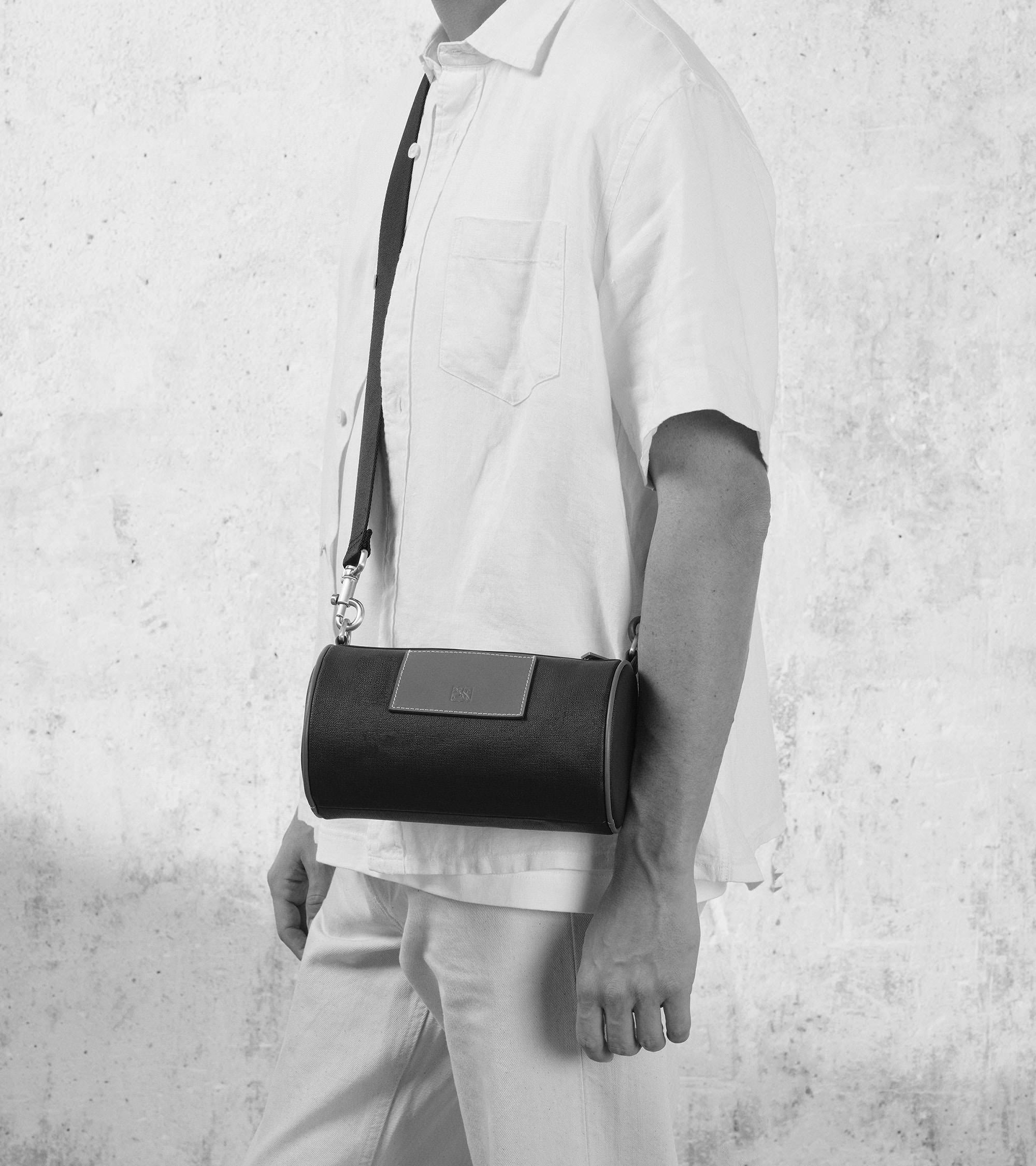 Maurice mini shoulder bag in coated canvas