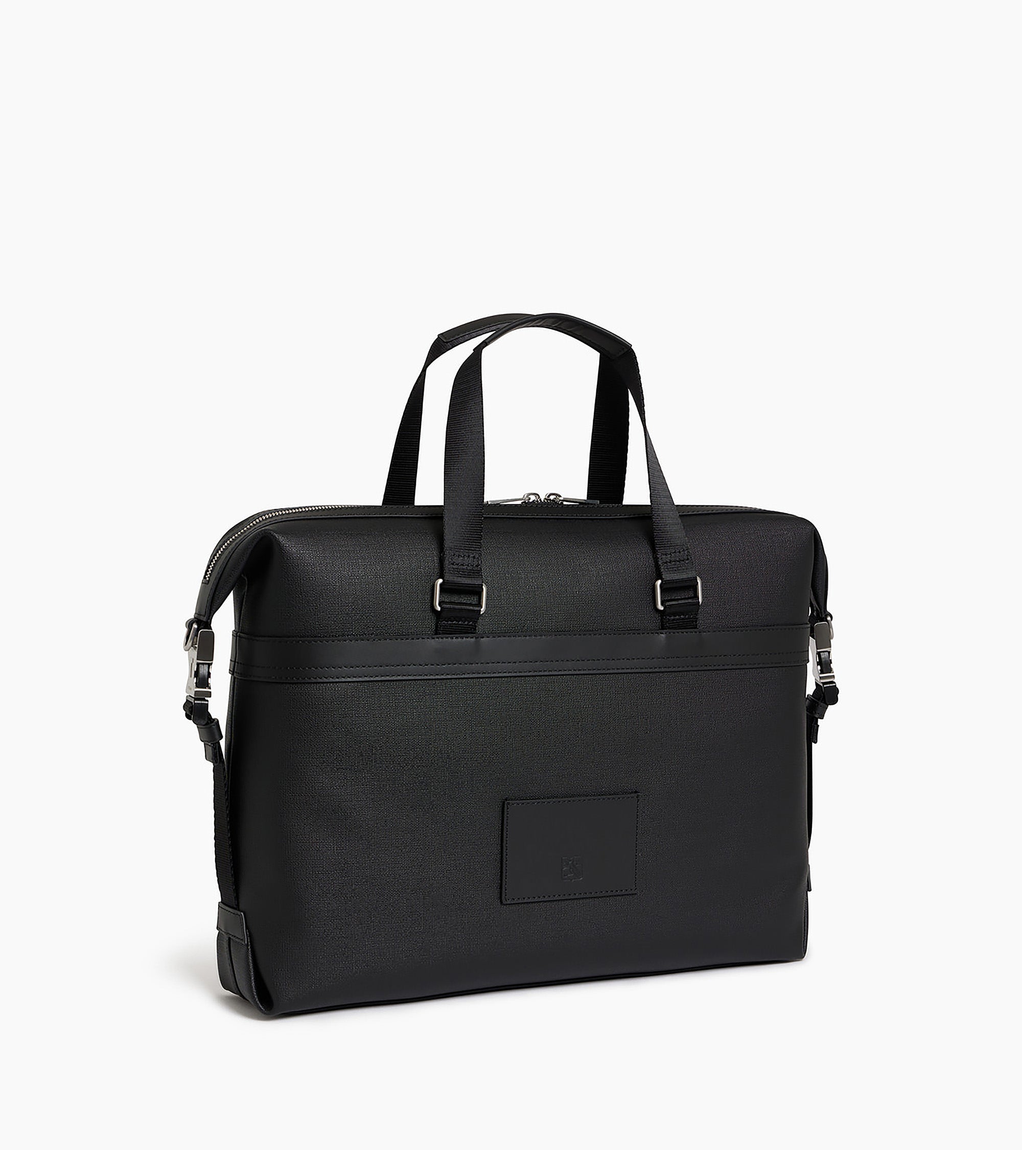 Maurice 13" briefcase in coated canvas