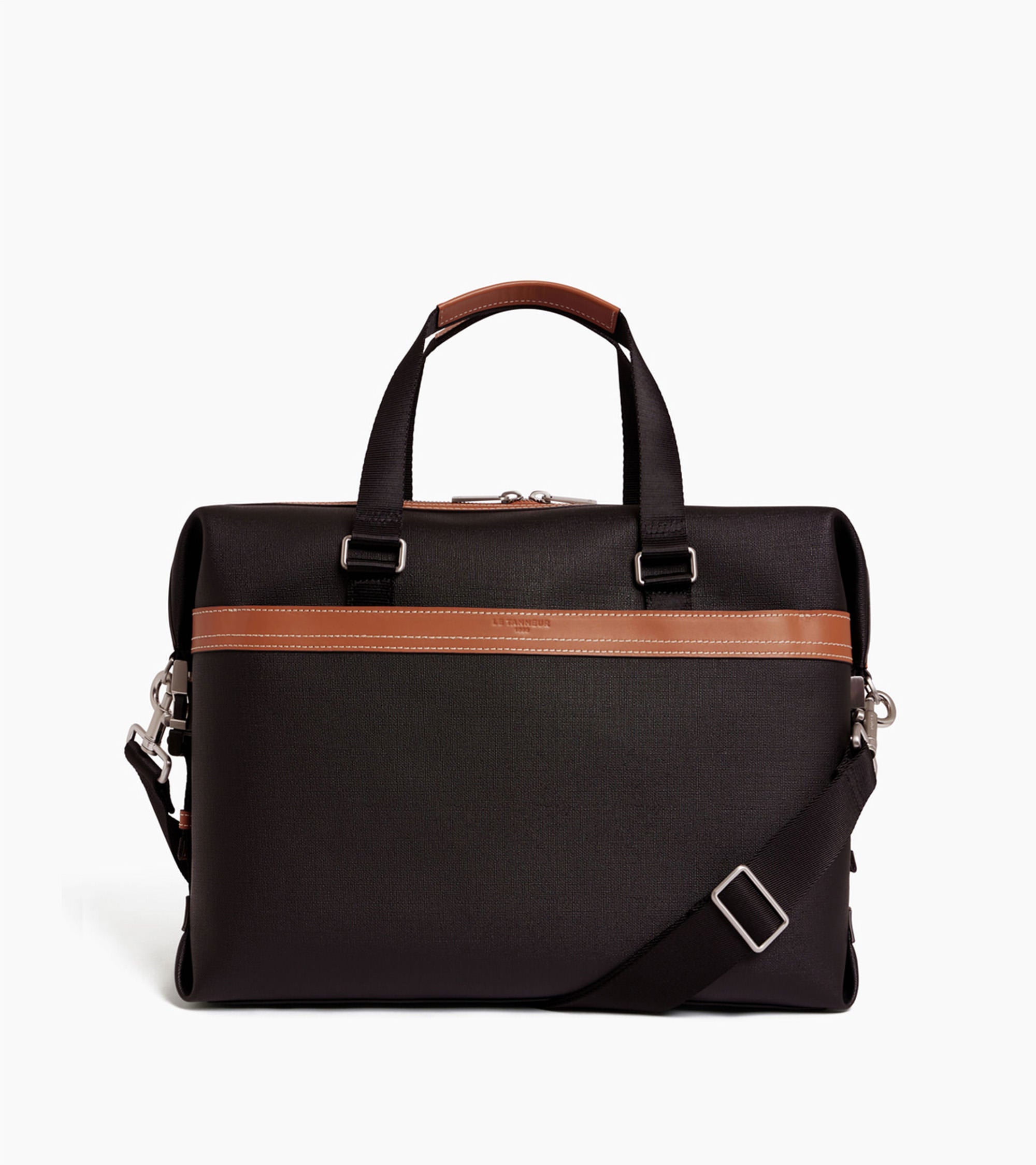 Maurice 13" briefcase in coated canvas