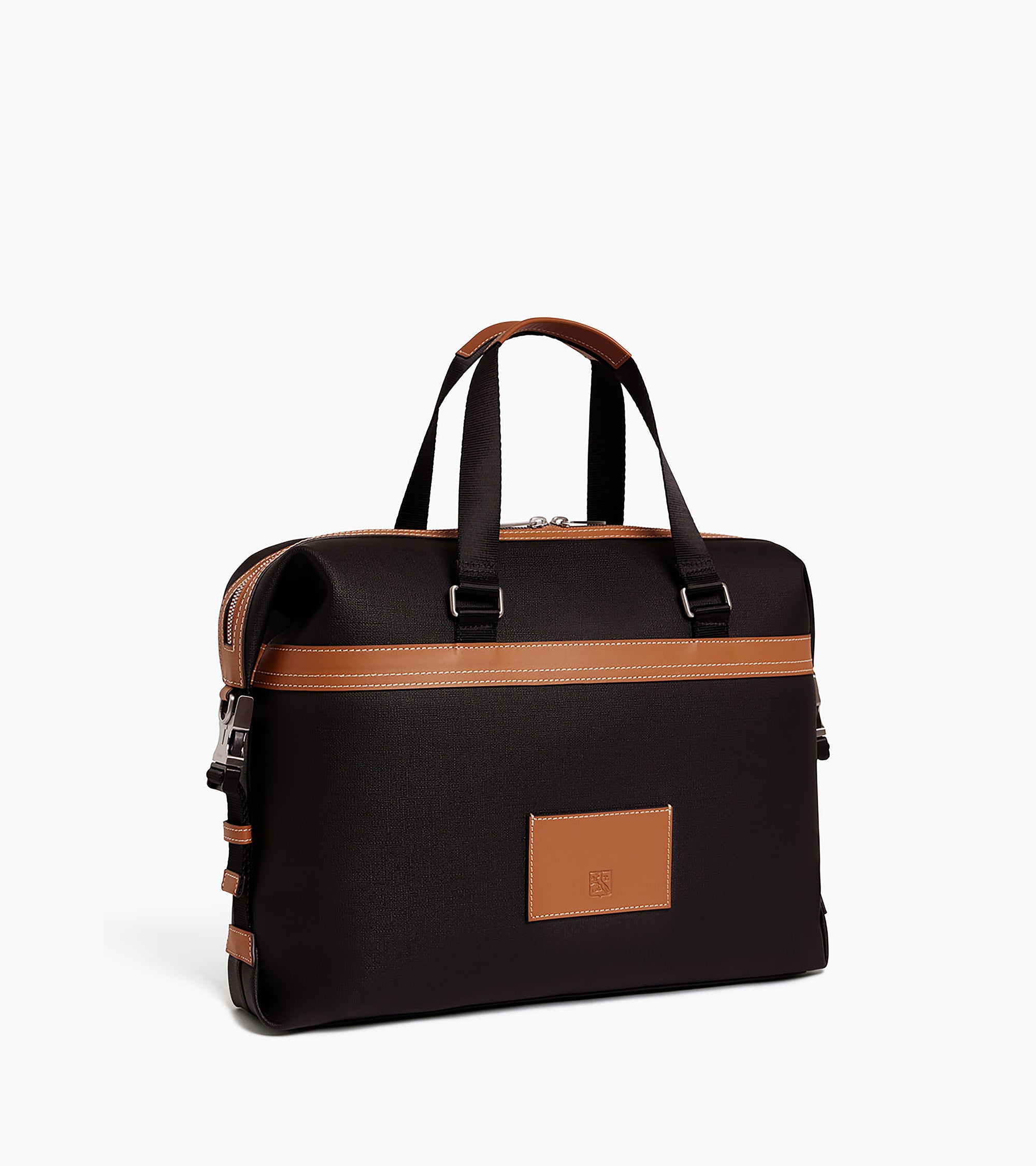 Maurice 13" briefcase in coated canvas