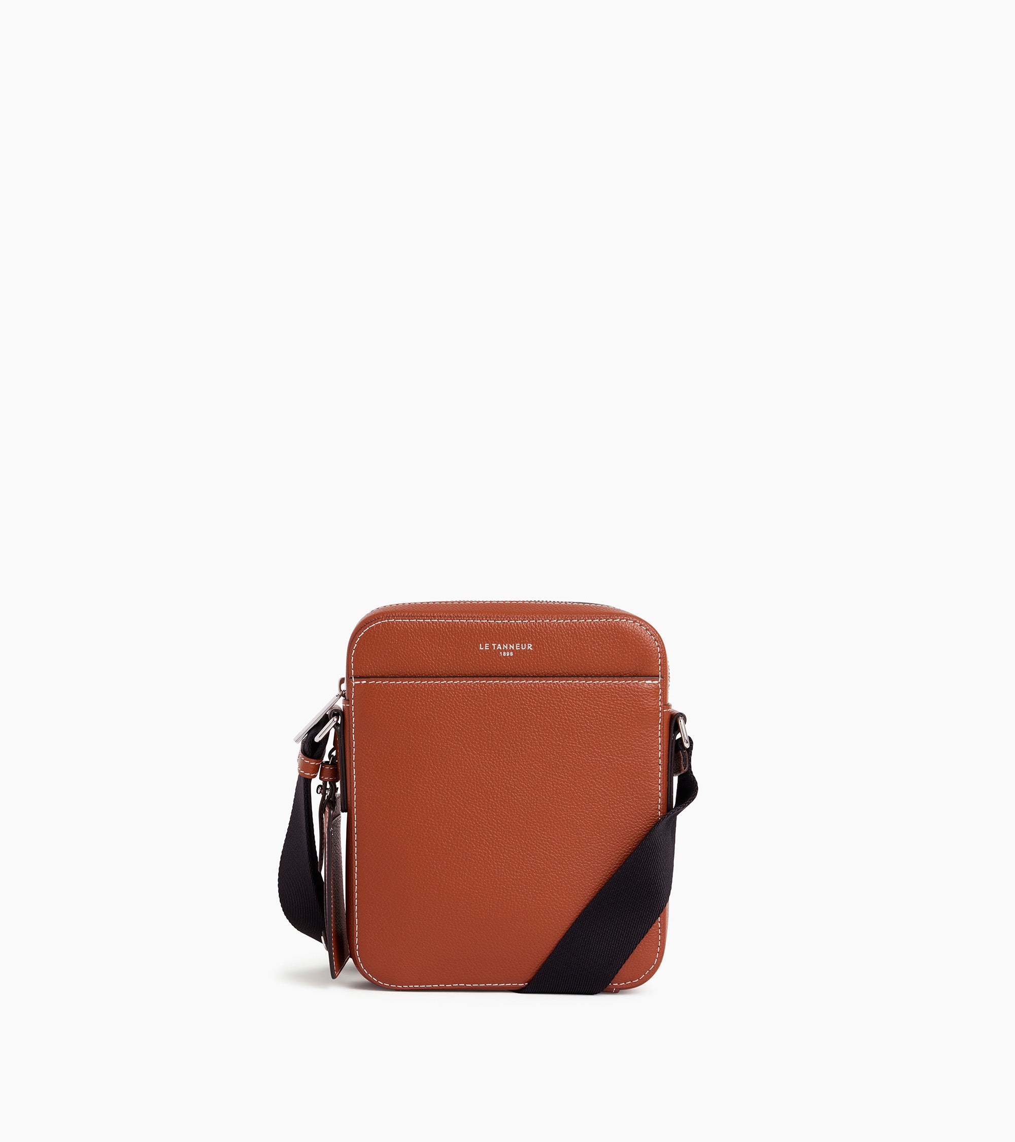 Emile small satchel in grained leather