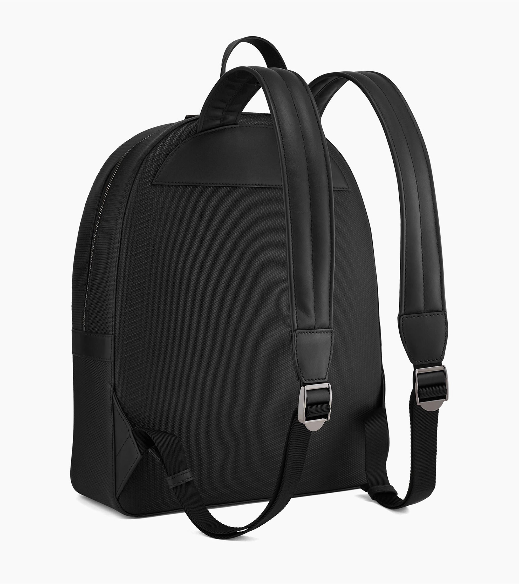 Emile zipped leather backpack in signature T leather