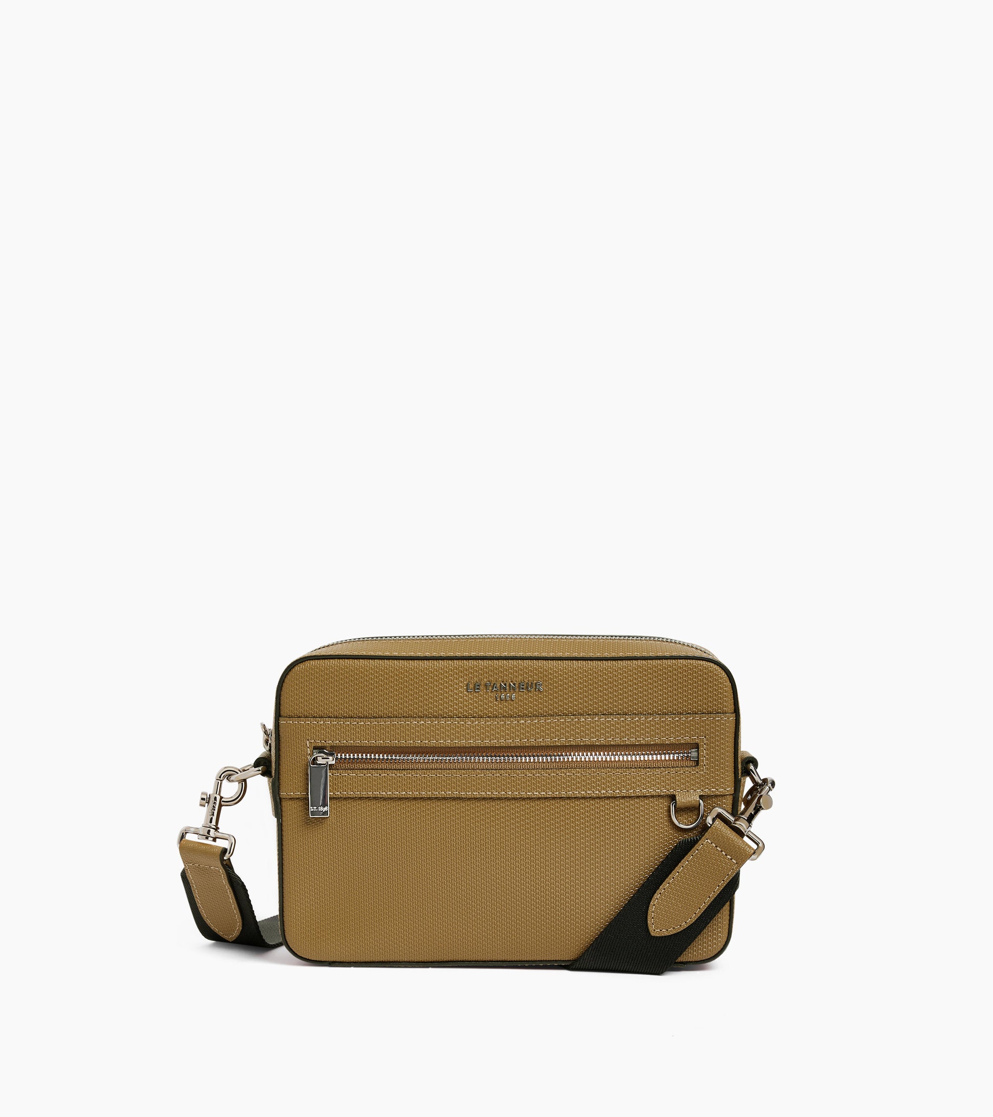 Emile small shoulder bag in T signature leather