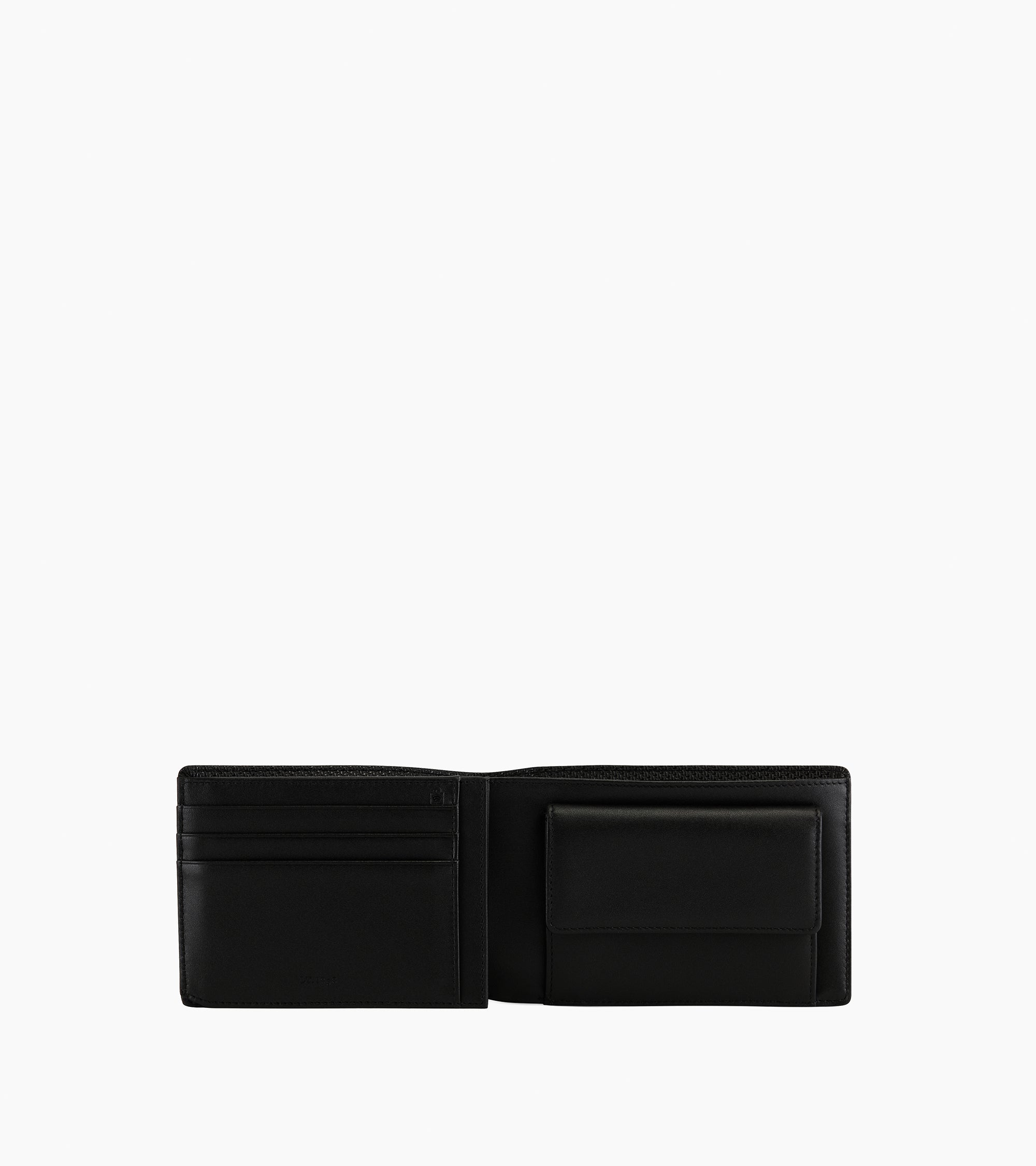 Emile two-fold wallet with flap coin pocket in signature T leather