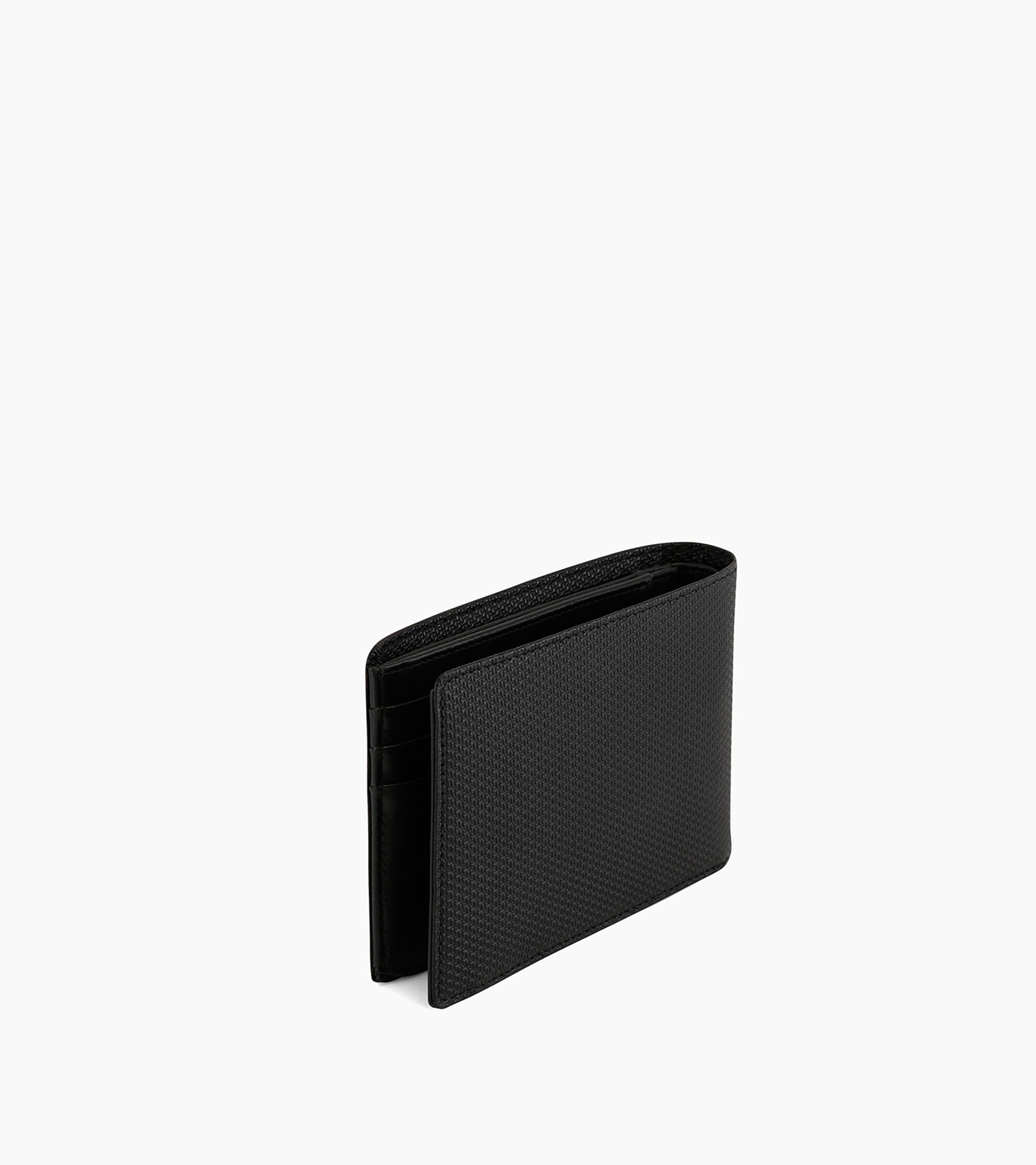 Emile two-fold wallet with flap coin pocket in signature T leather