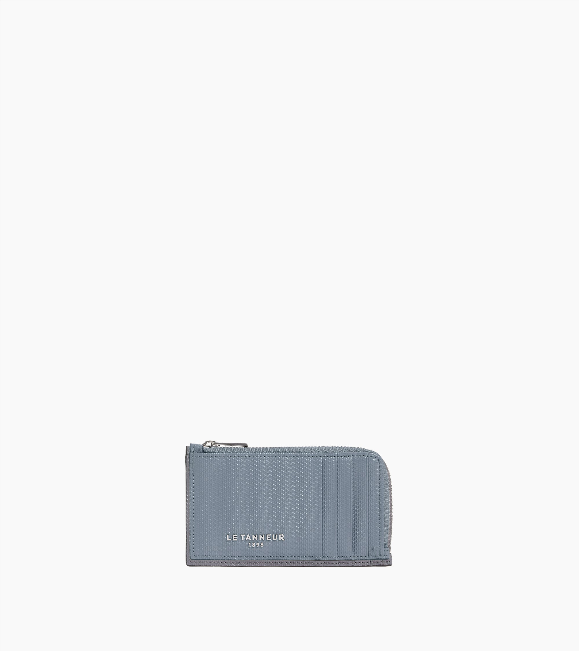 Emile L-zip cardholder in signature T leather