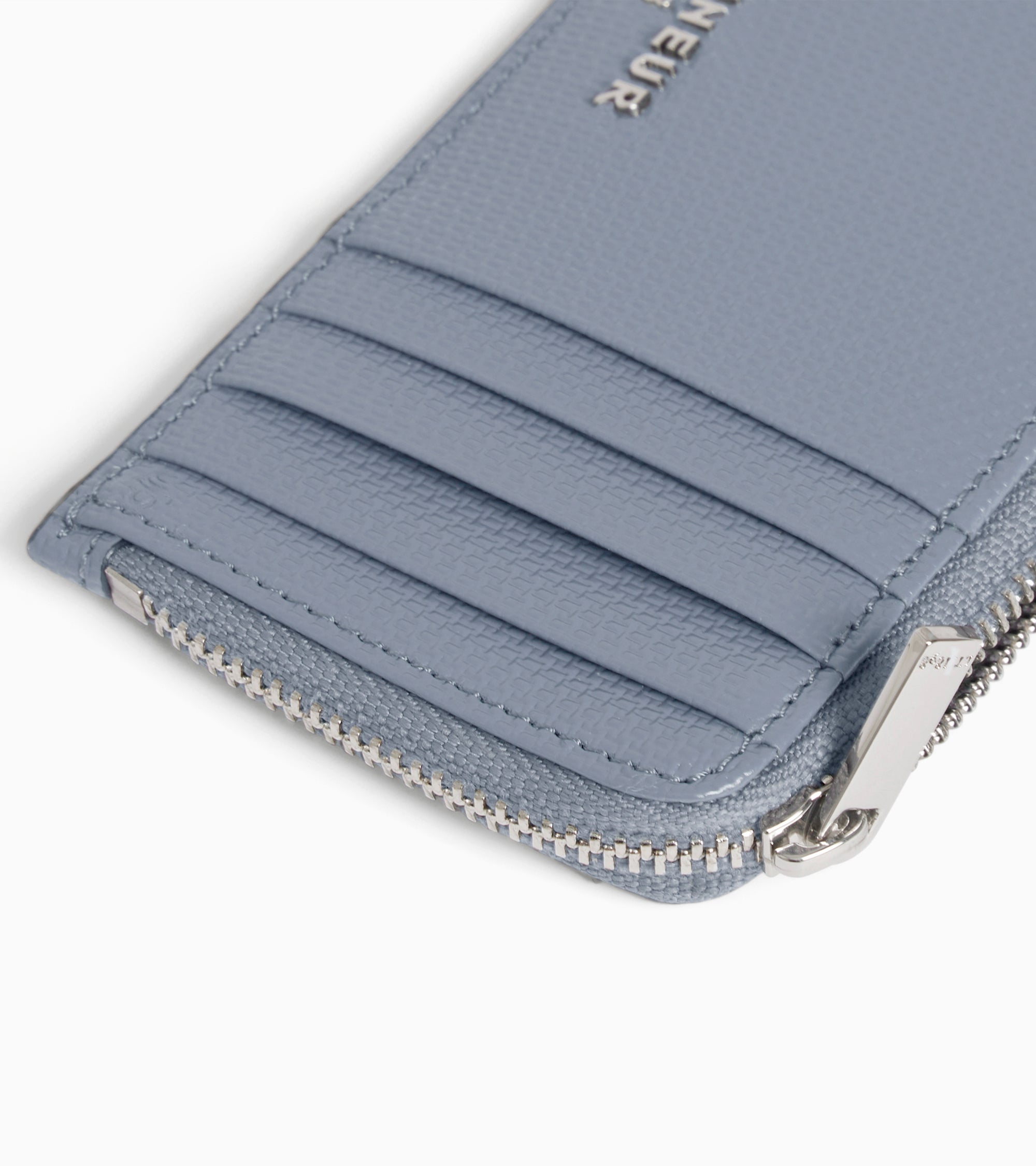 Emile L-zip cardholder in signature T leather