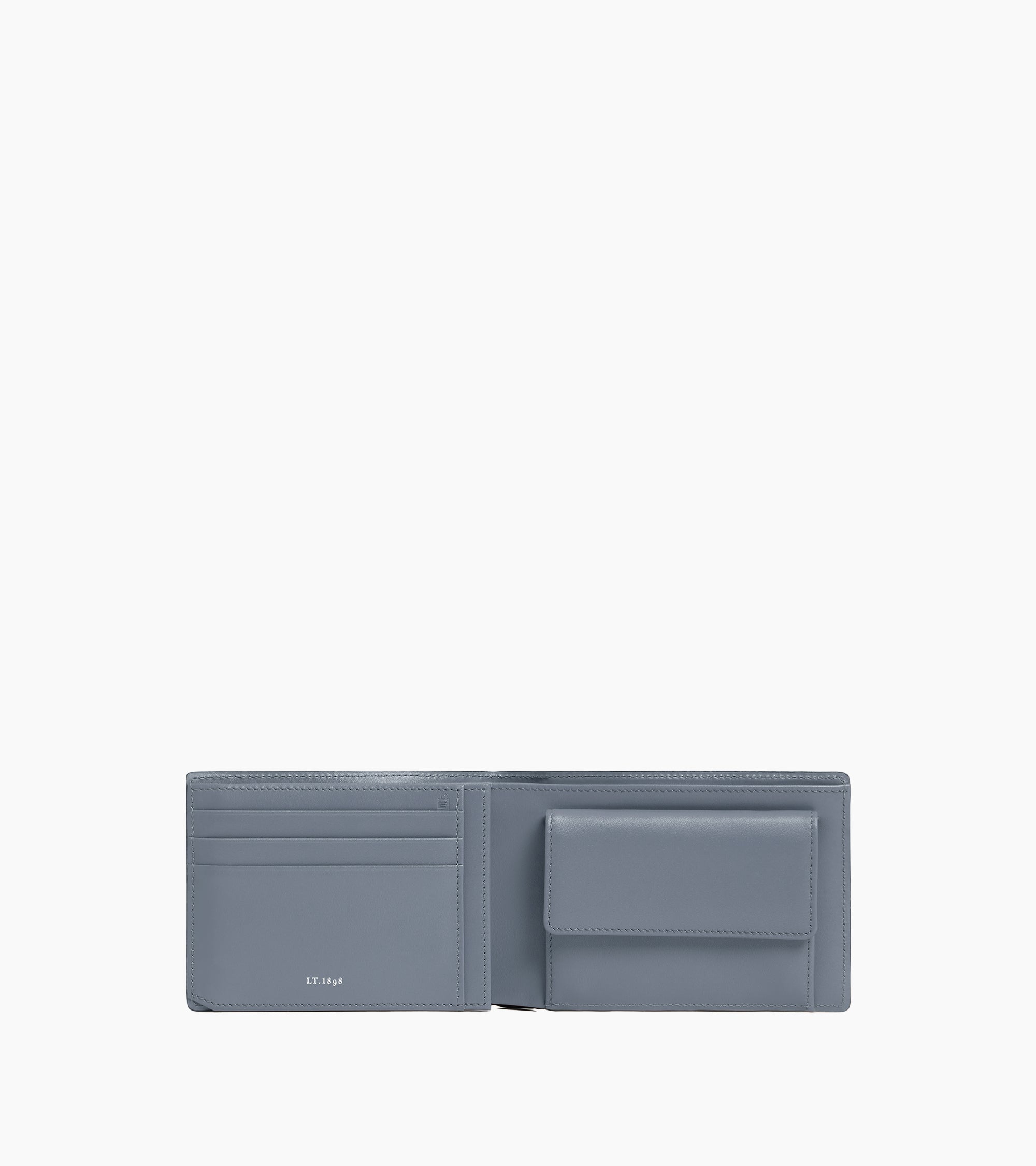 Emile two-fold wallet with flap coin pocket in signature T leather