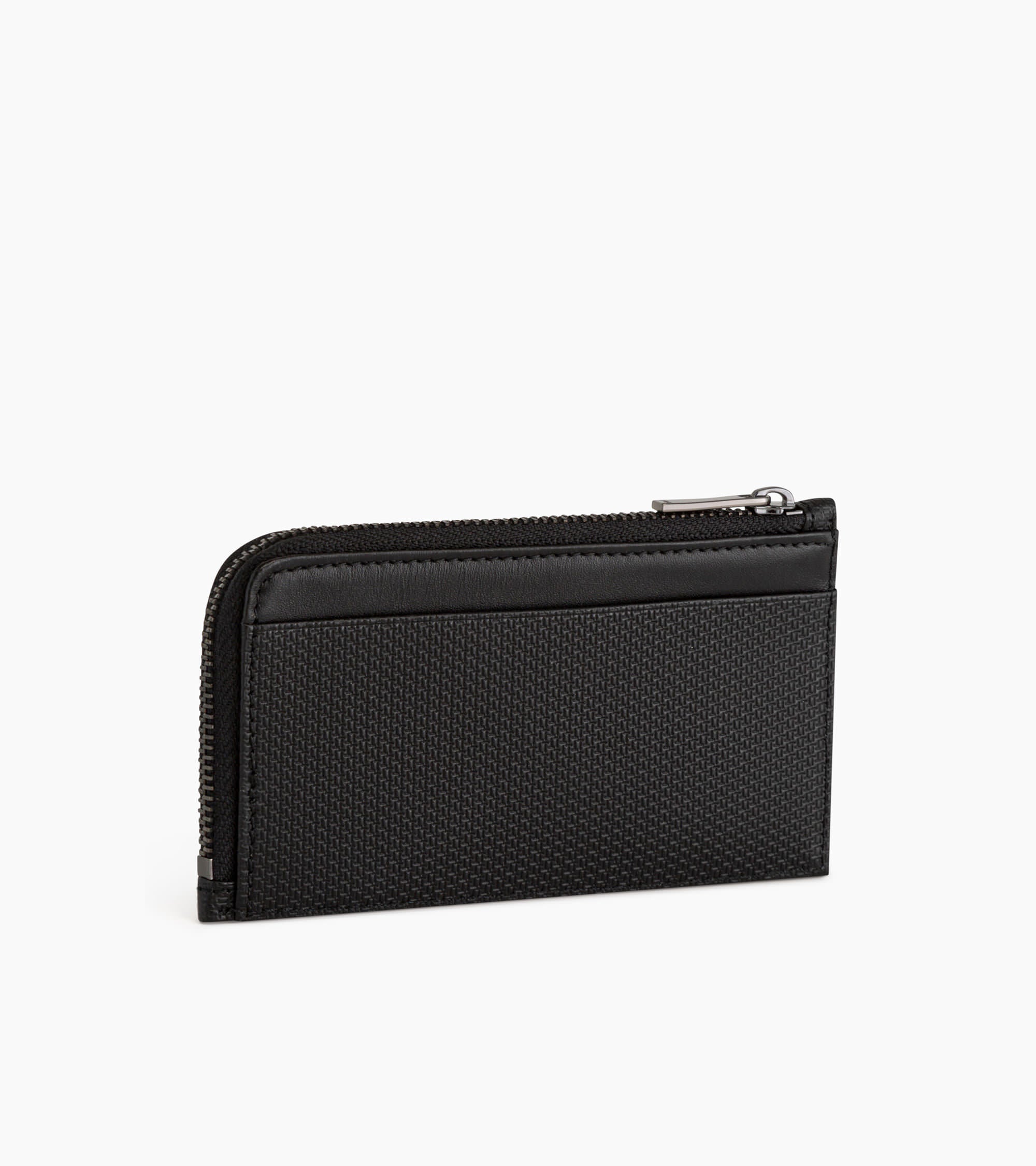 Emile L-zip card holder in signature T leather