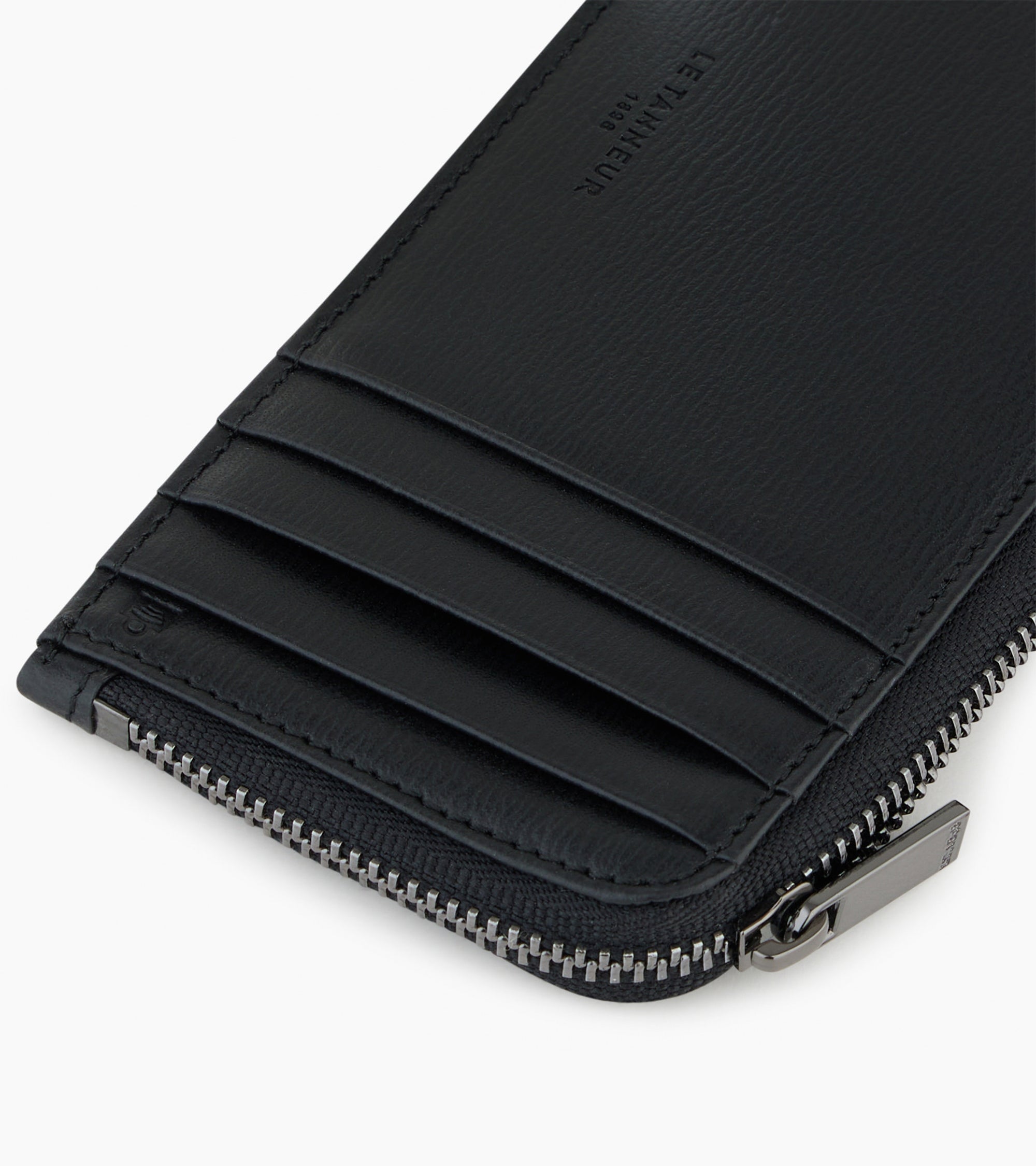 Emile large, zipped wallet in cork leather