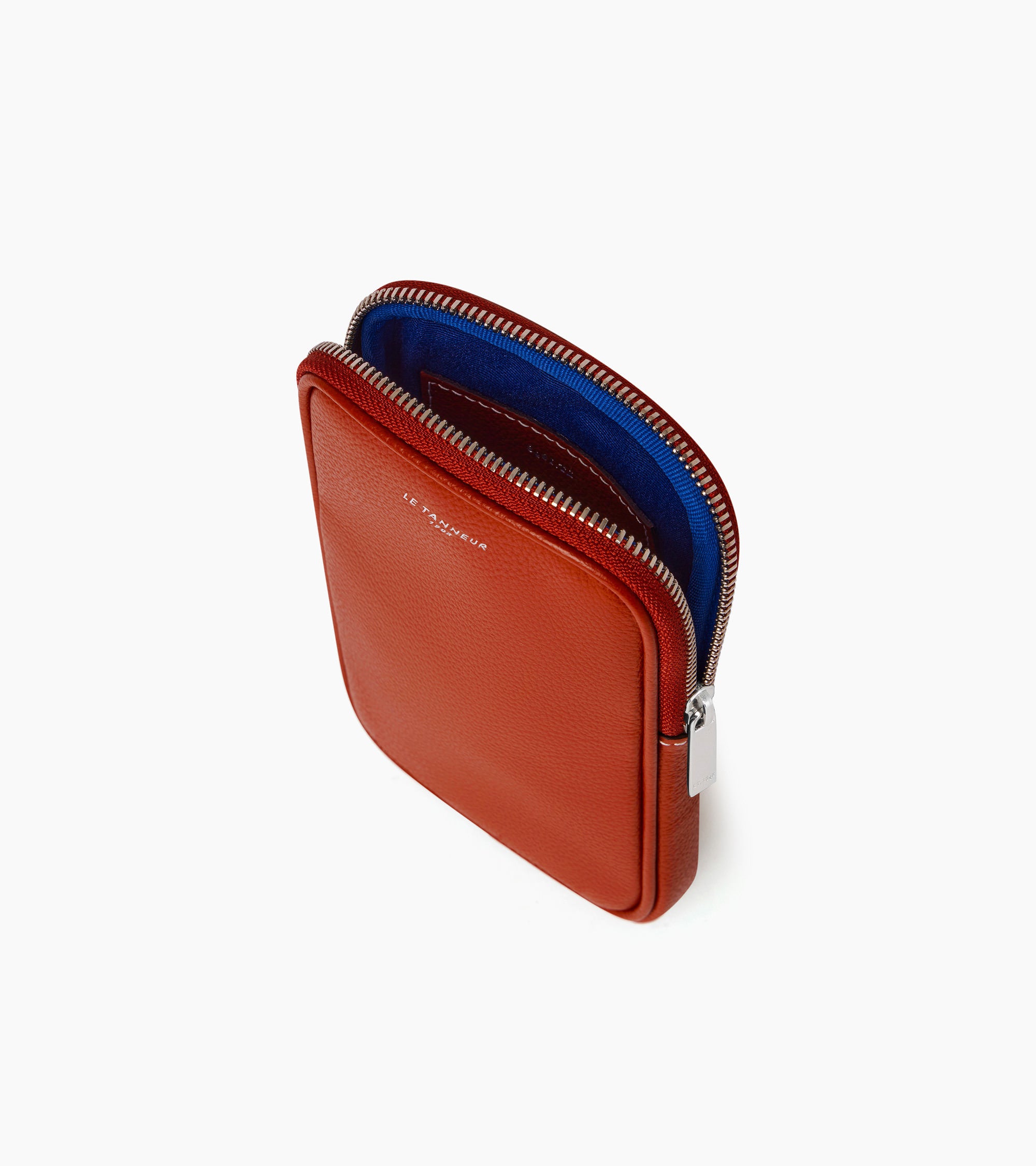 Emile phone case in grained leather