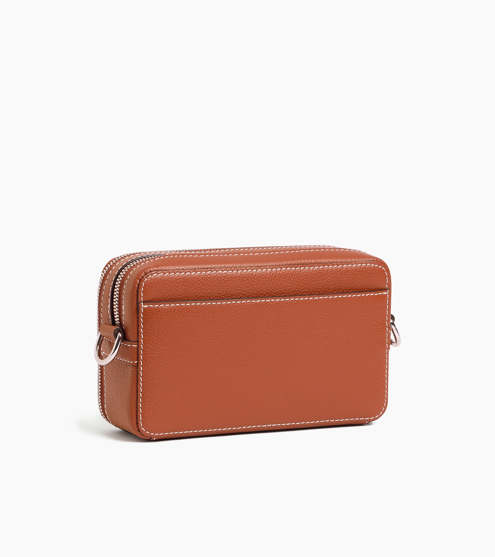 Emile small 2-compartment shoulder bag in grained leather