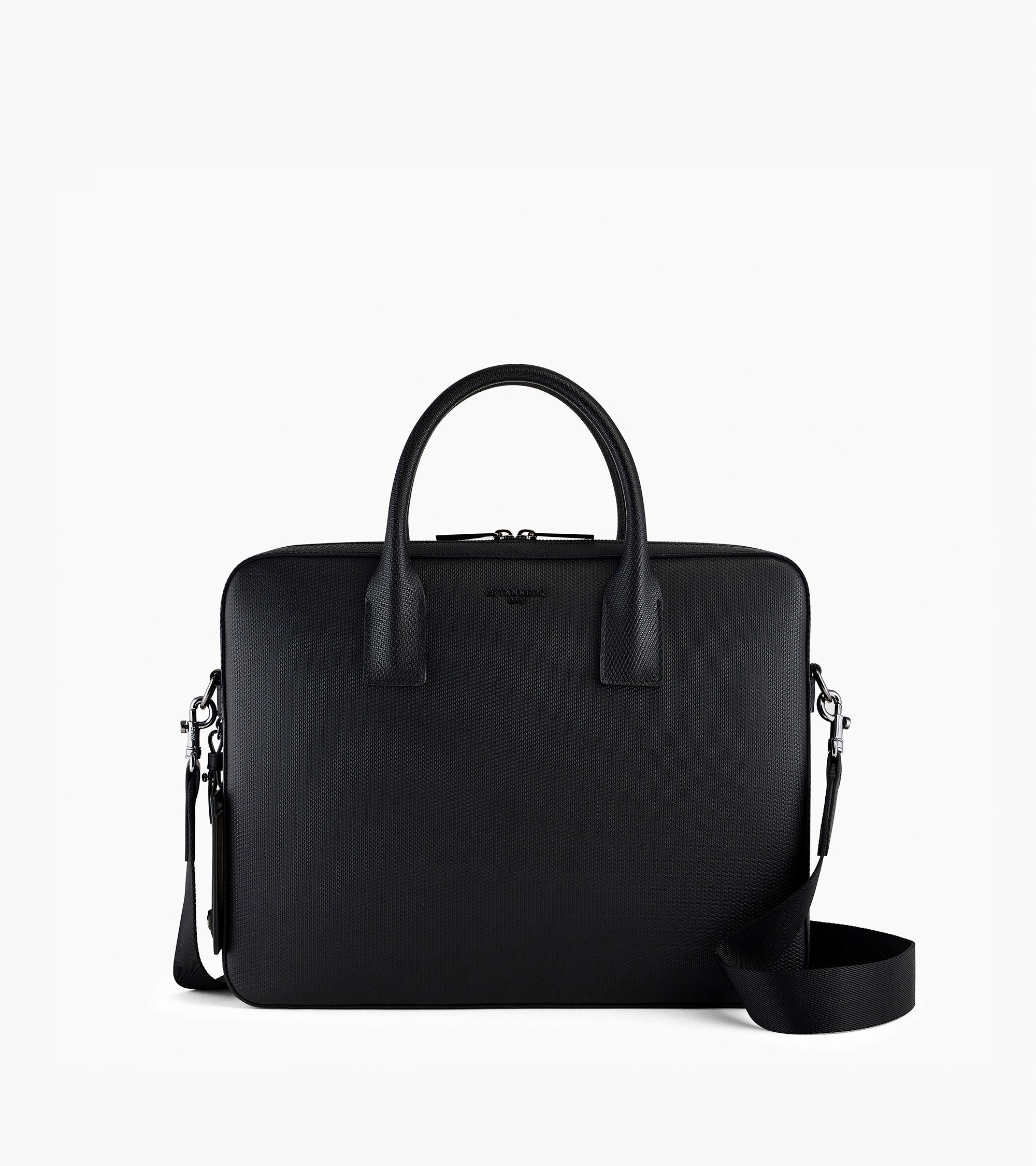 Emile slim, 14" briefcase in signature T leather