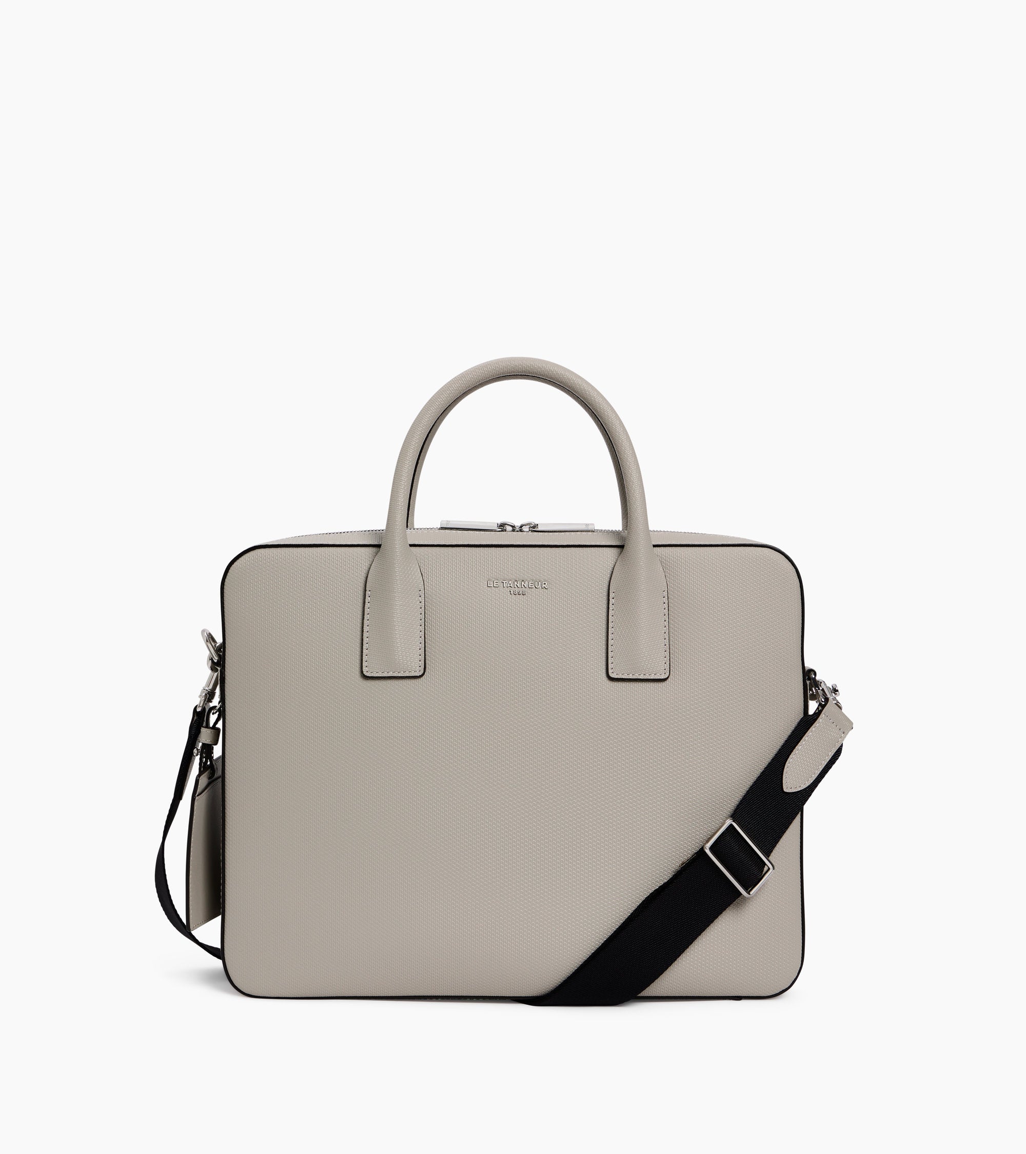 Emile slim, 14" briefcase in signature T leather